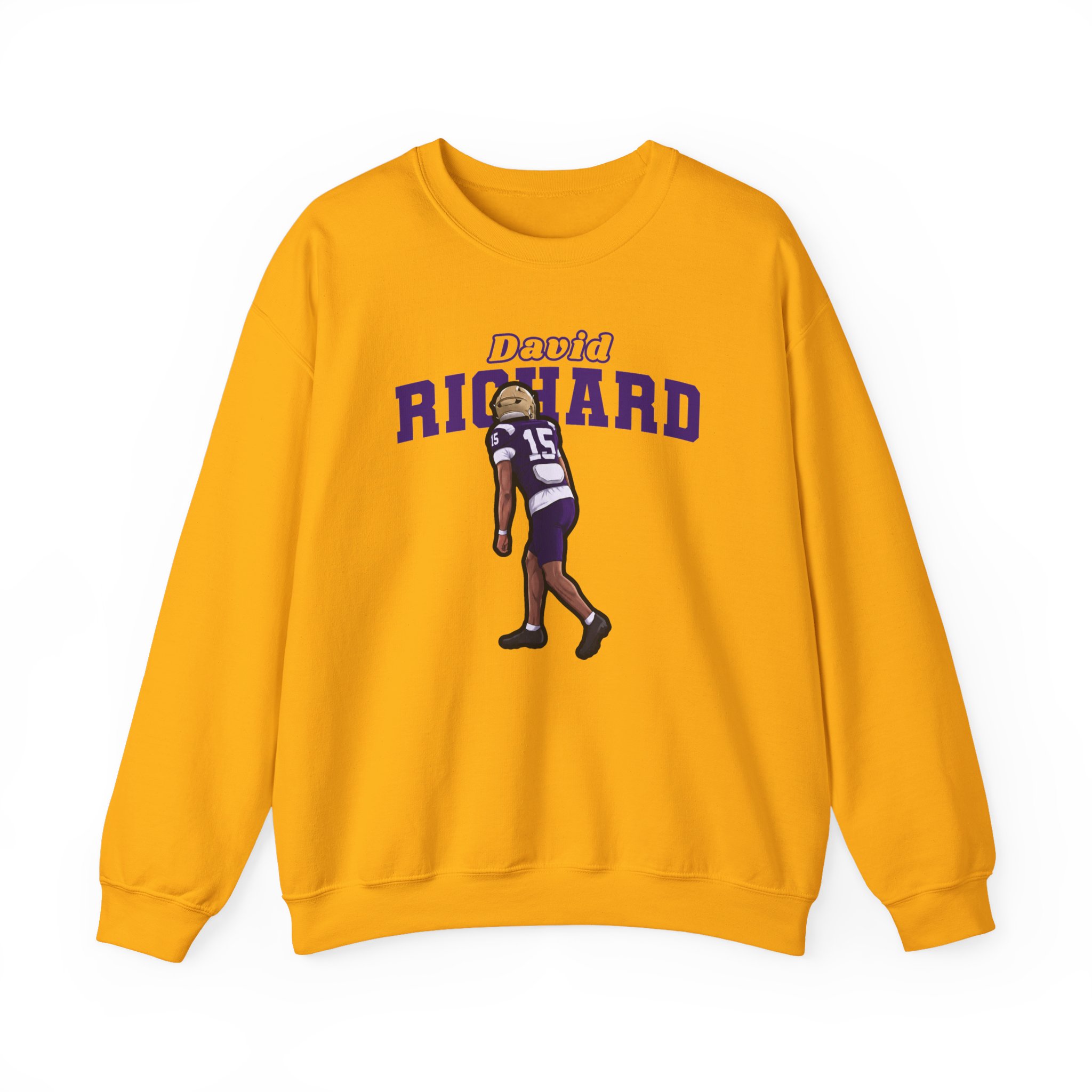 Crewneck Sweatshirt — character_name_arch in Gold