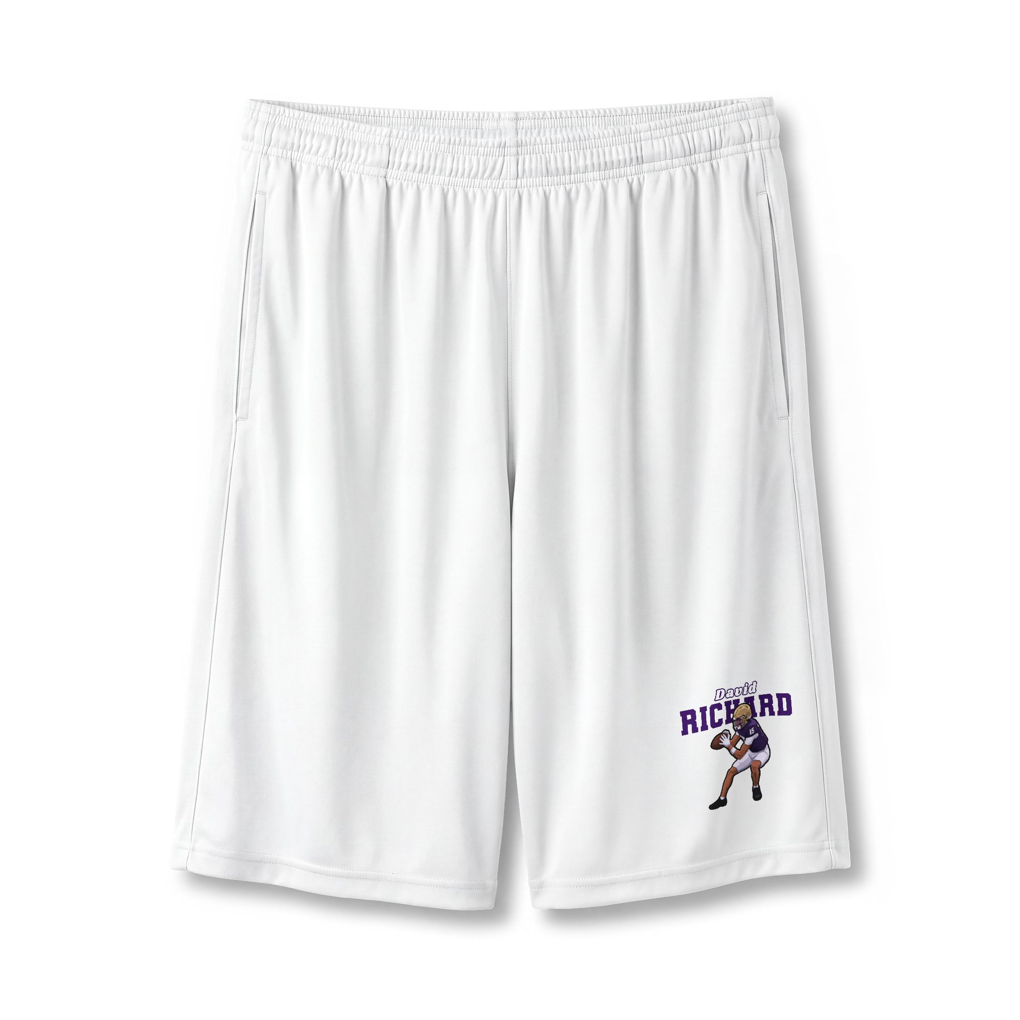 Shorts — character_name_arch in White
