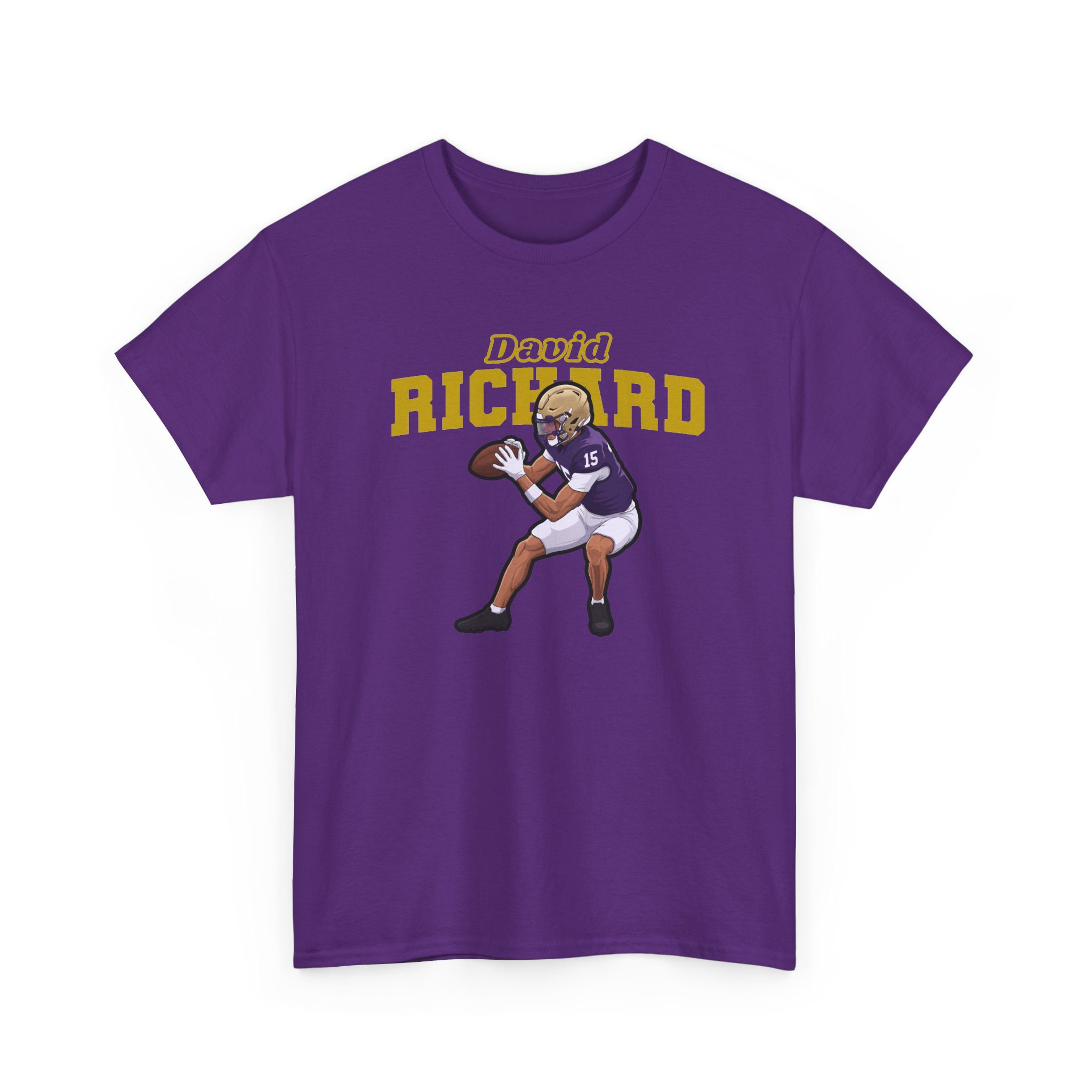 Tee — character_name_arch in Purple