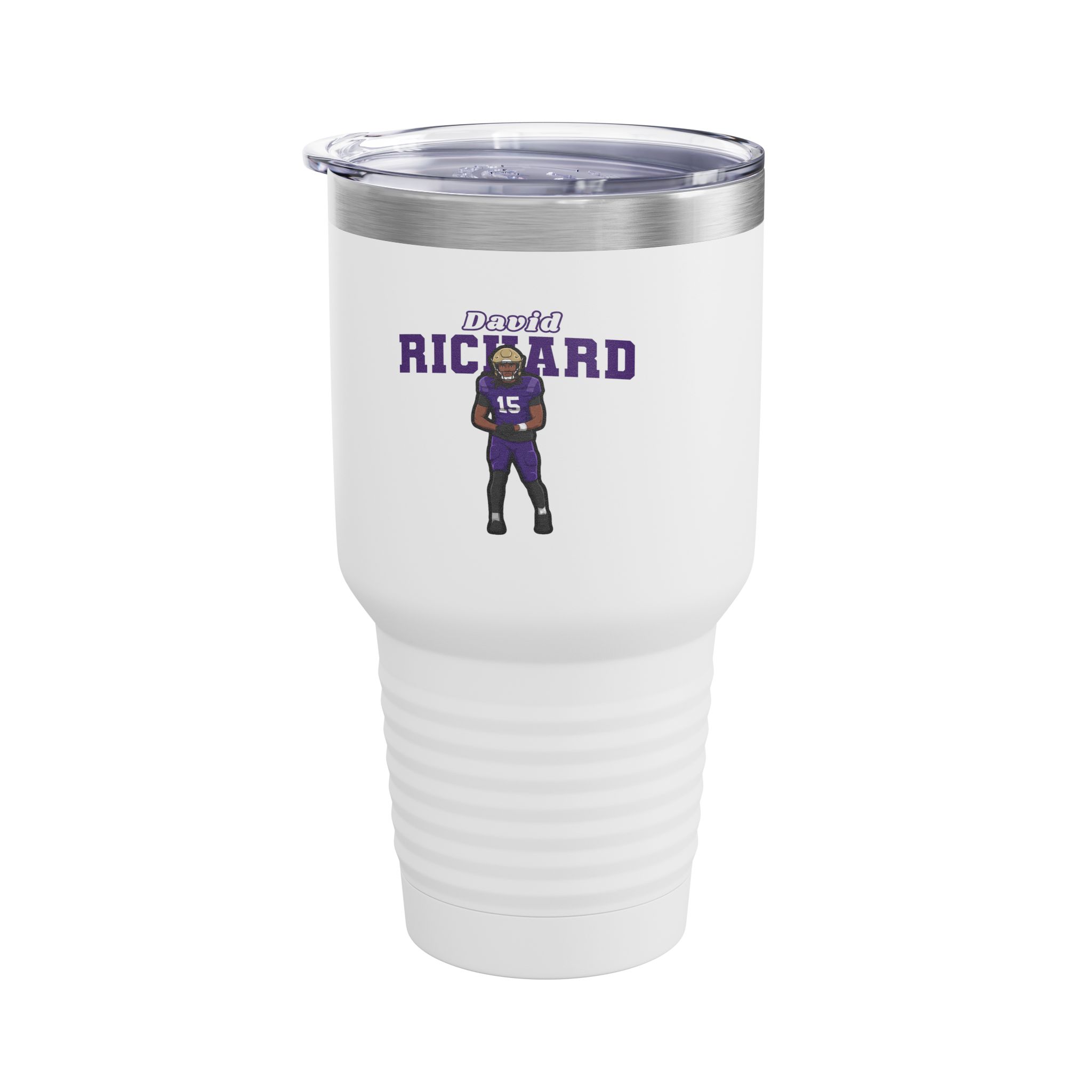 30oz Tumbler — character_name_arch in White