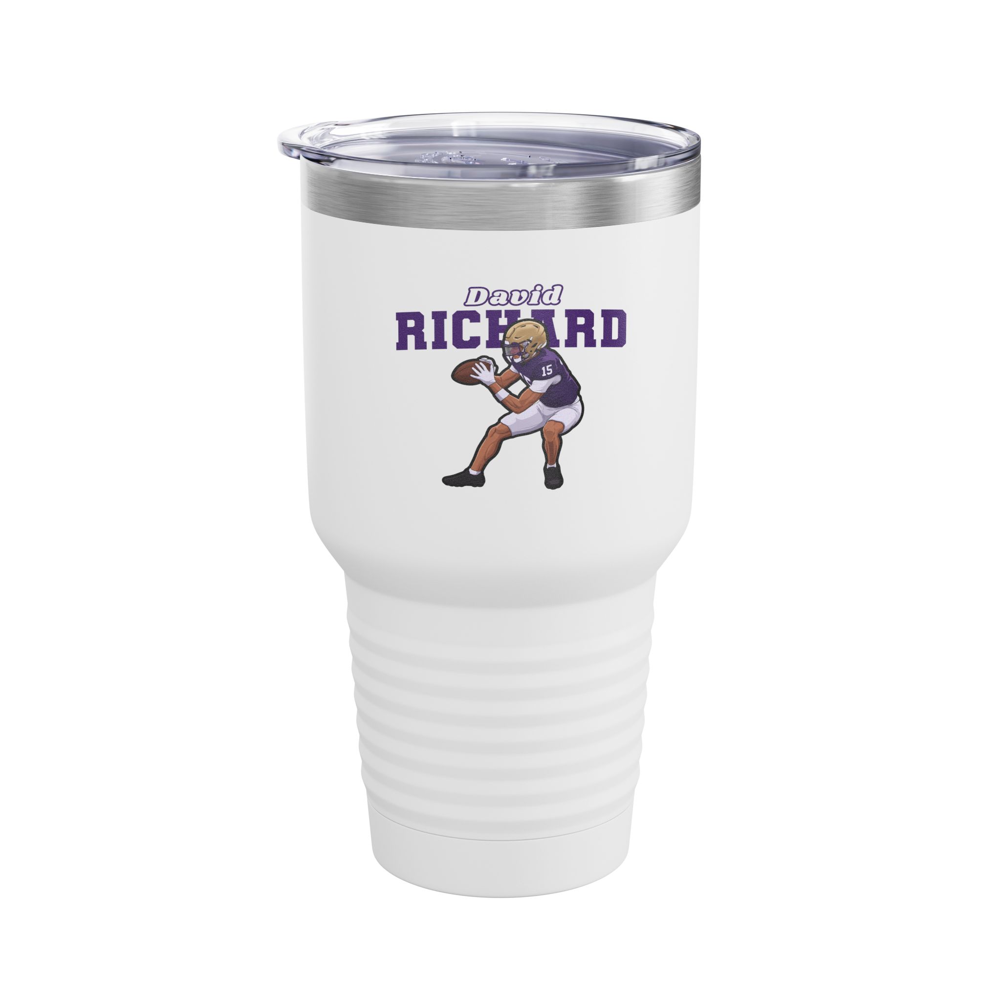 30oz Tumbler — character_name_arch in White