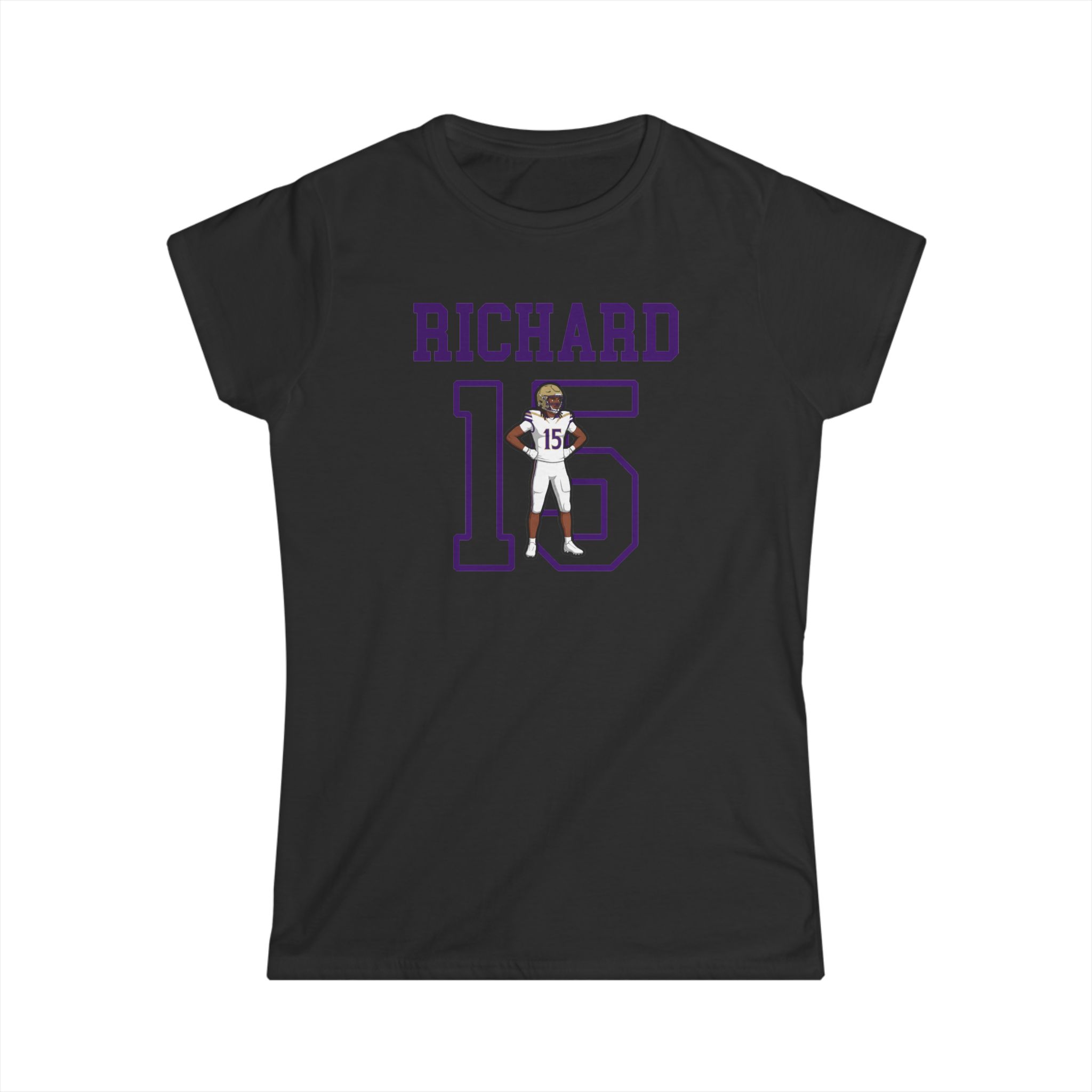 Women's Softstyle Tee — character_shirsey in Black