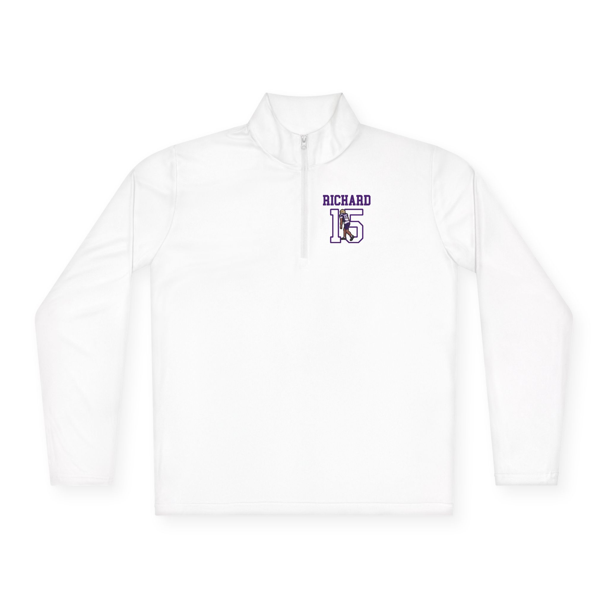 Q-Zip Pullover — character_shirsey in White