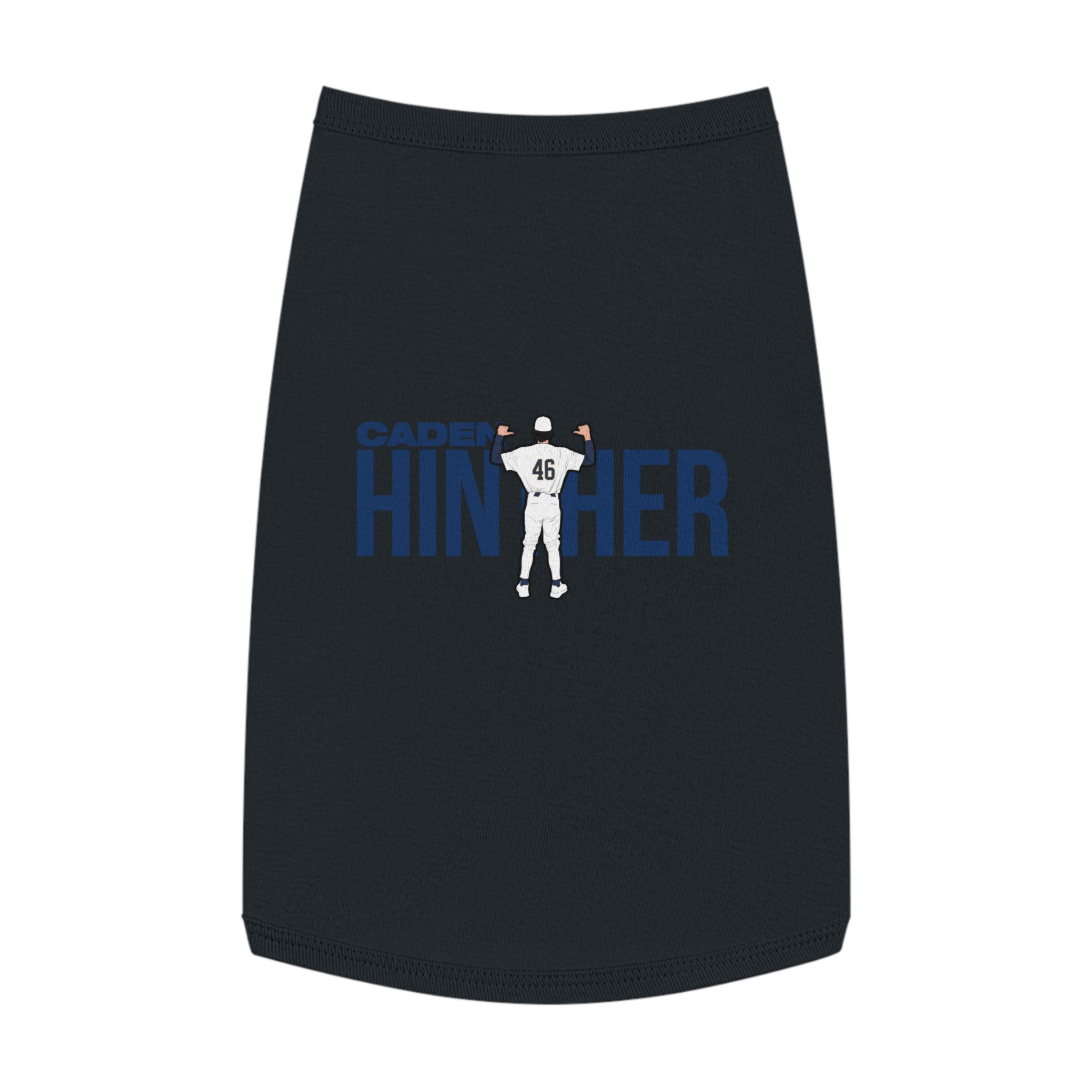 Pet Tank Top — character_player_name in Black