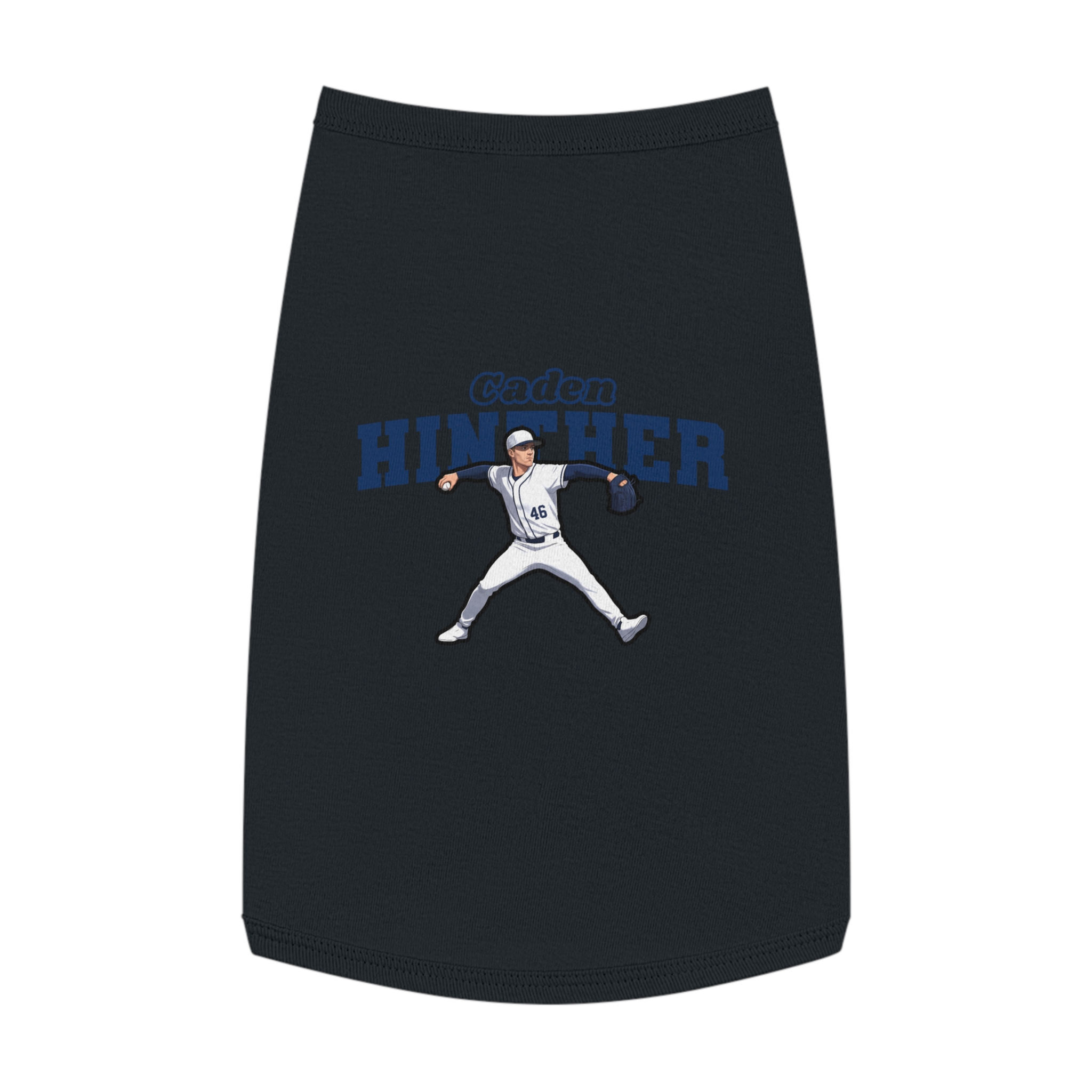 Pet Tank Top — character_name_arch in Black