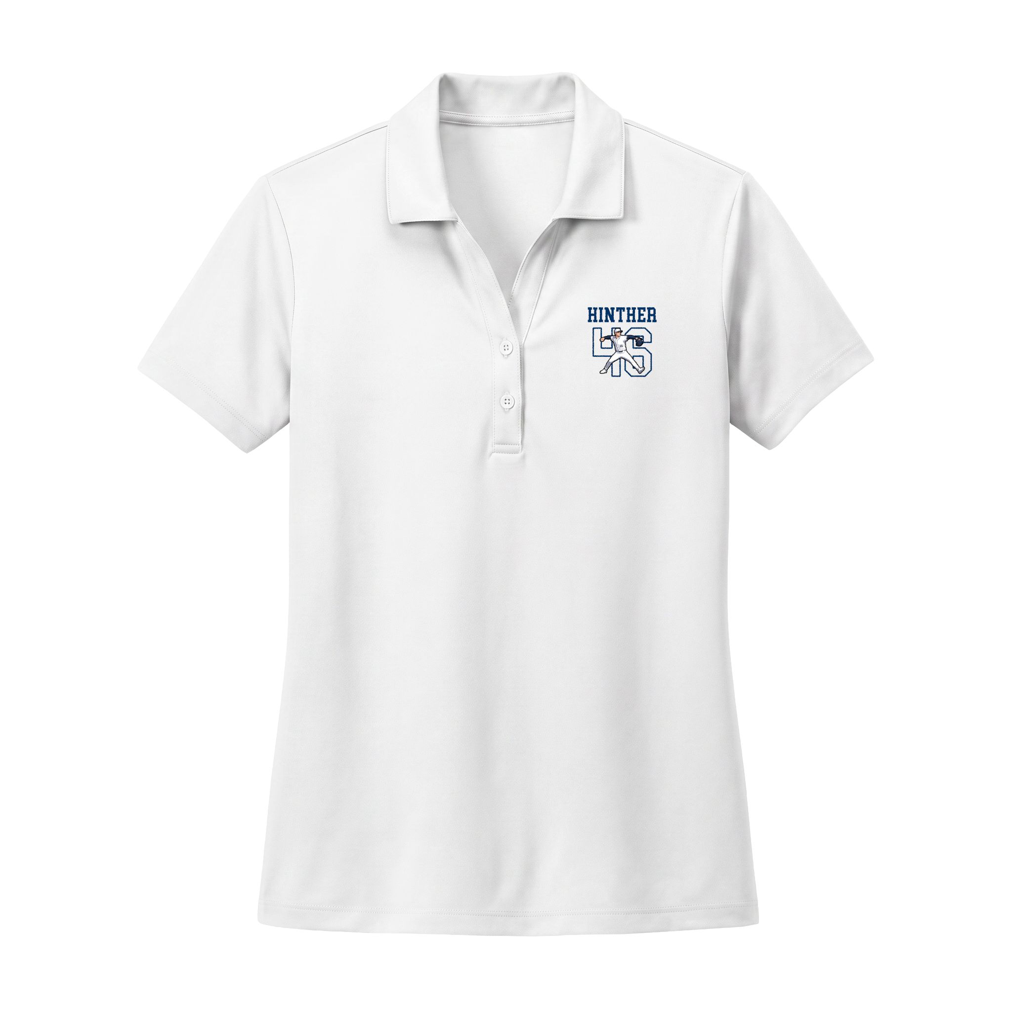 Women's Polo — character_shirsey in White