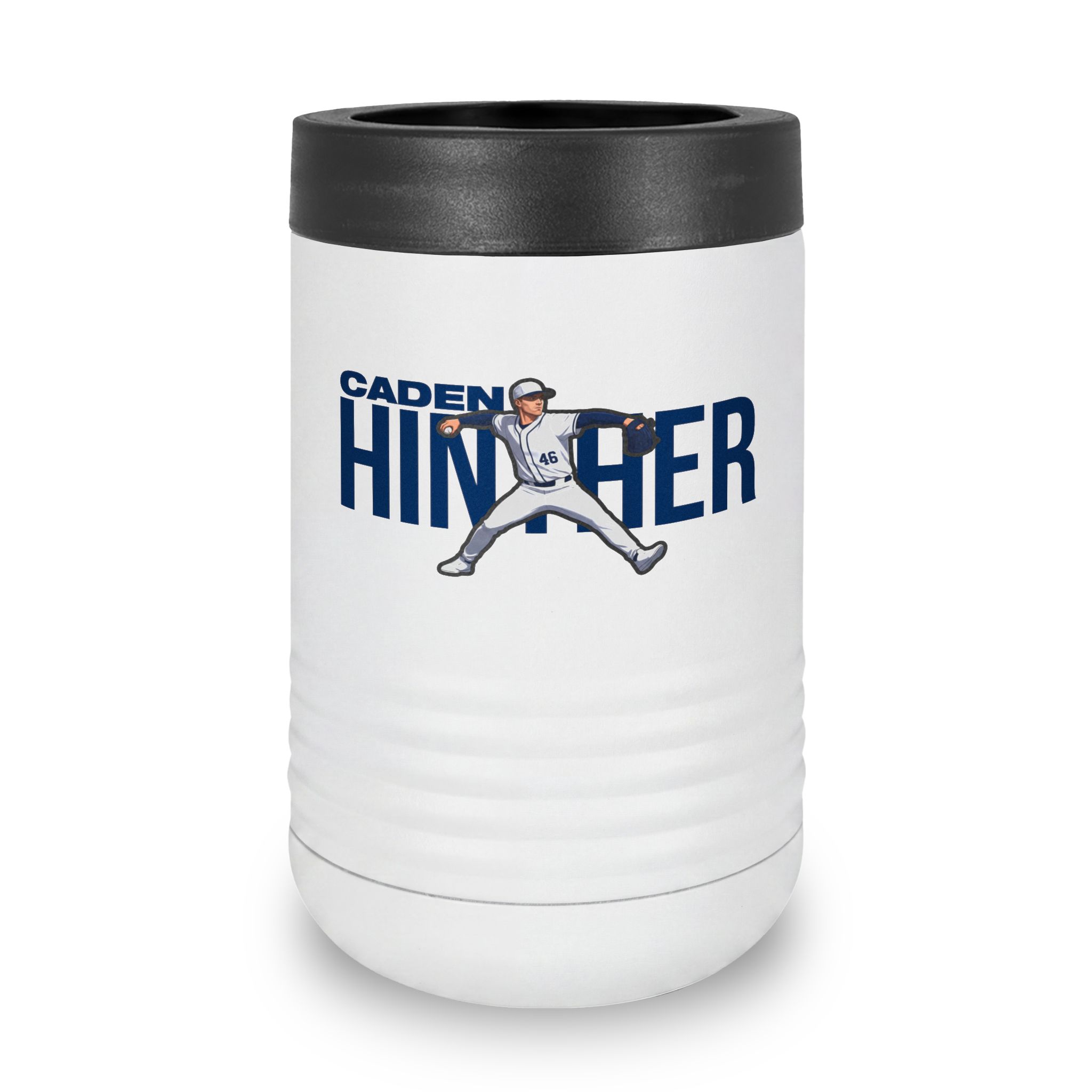 Stainless Can Cooler — character_player_name in White