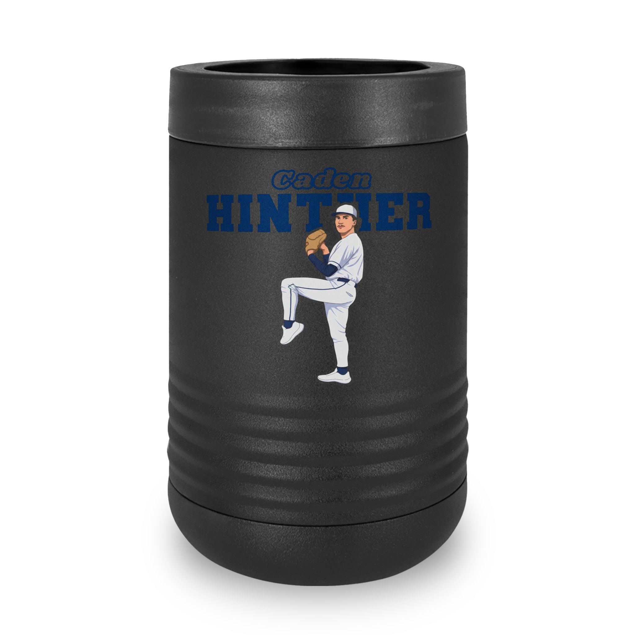 Stainless Can Cooler — character_name_arch in Black