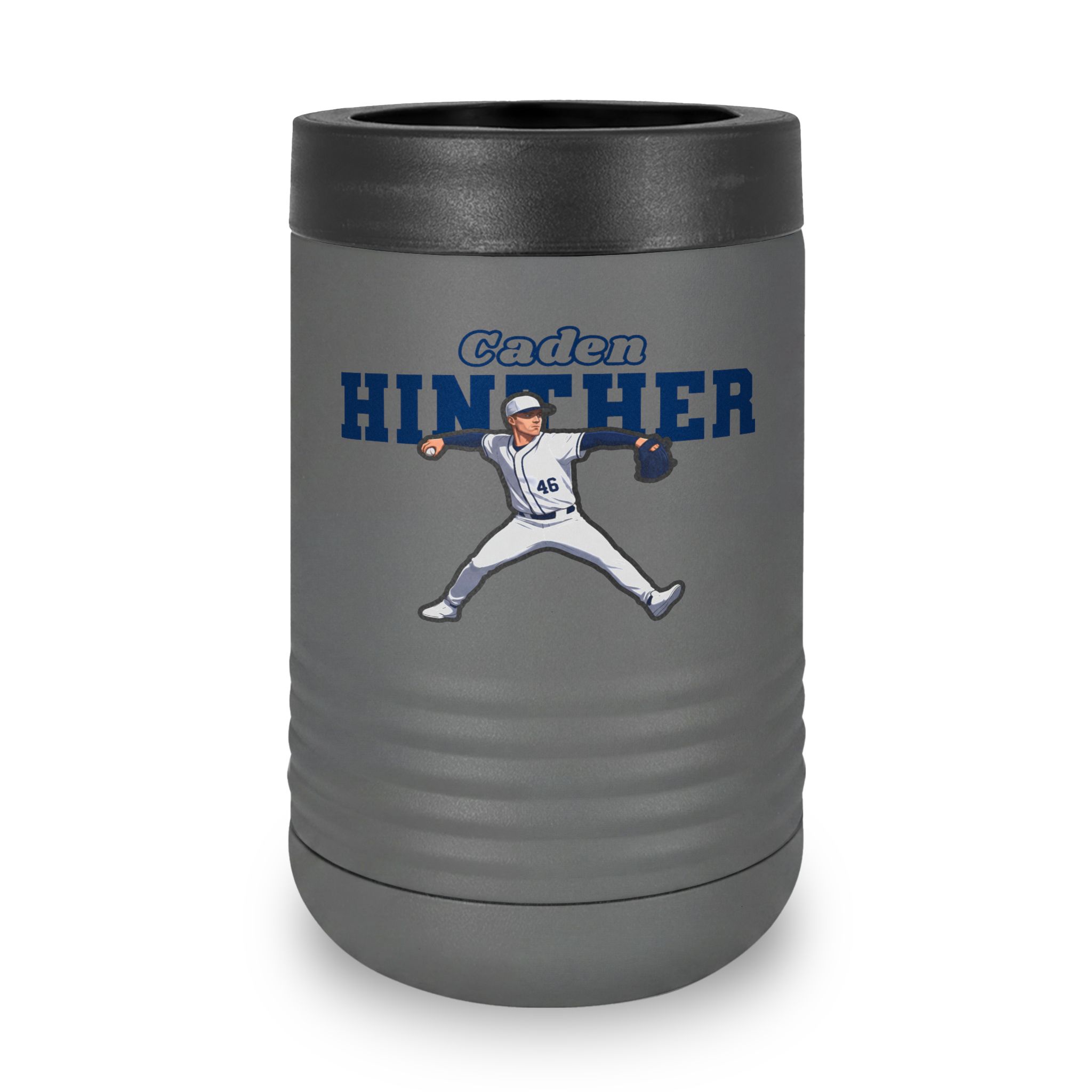 Stainless Can Cooler — character_name_arch in Grey