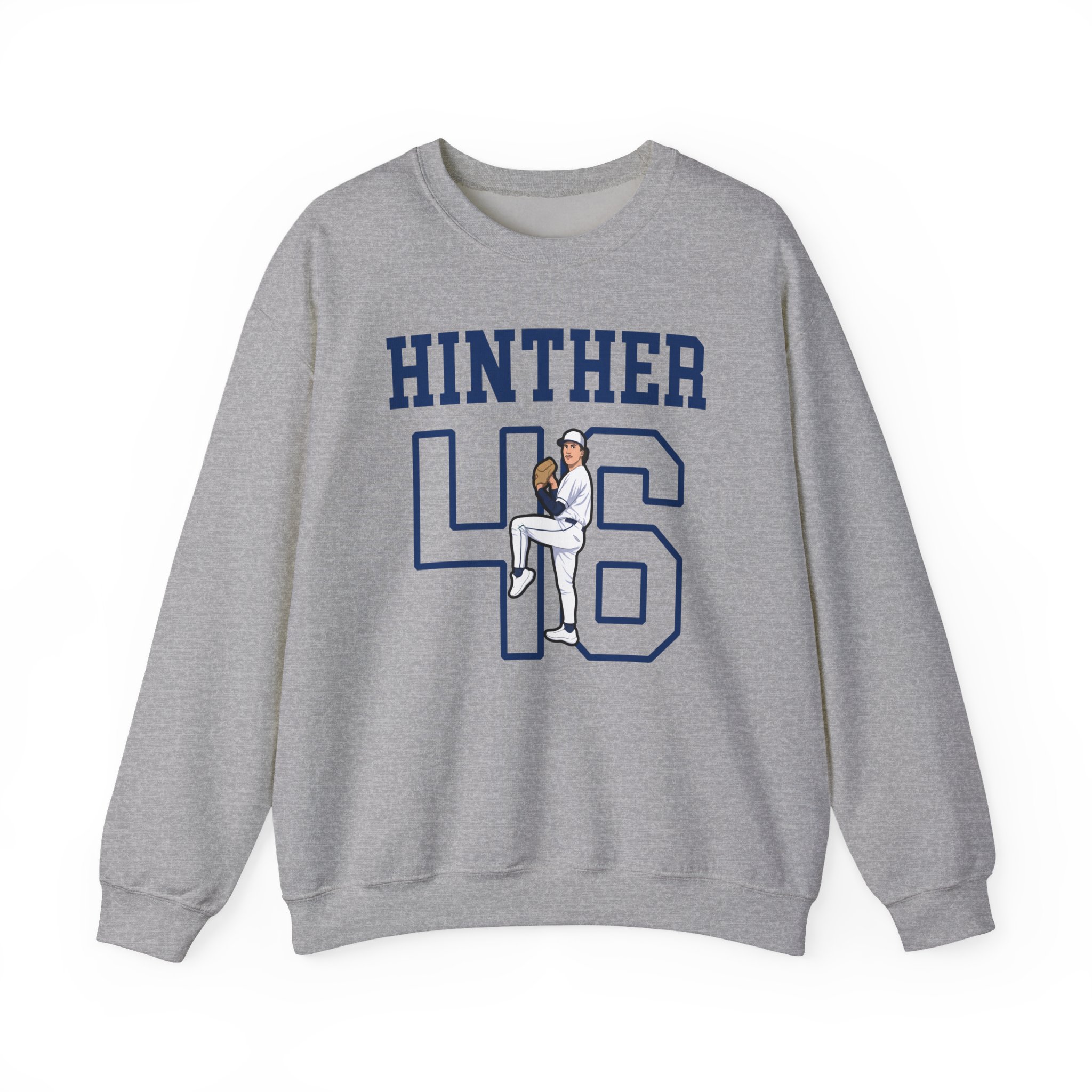 Crewneck Sweatshirt — character_shirsey in Grey