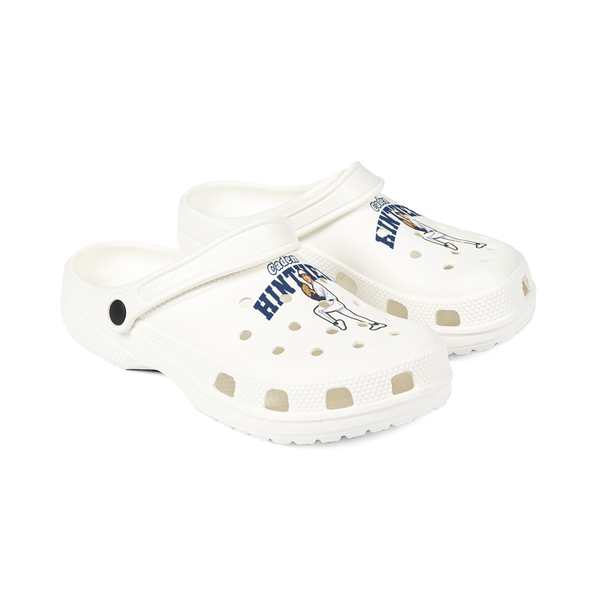 Rubber Clogs — character_name_arch in White