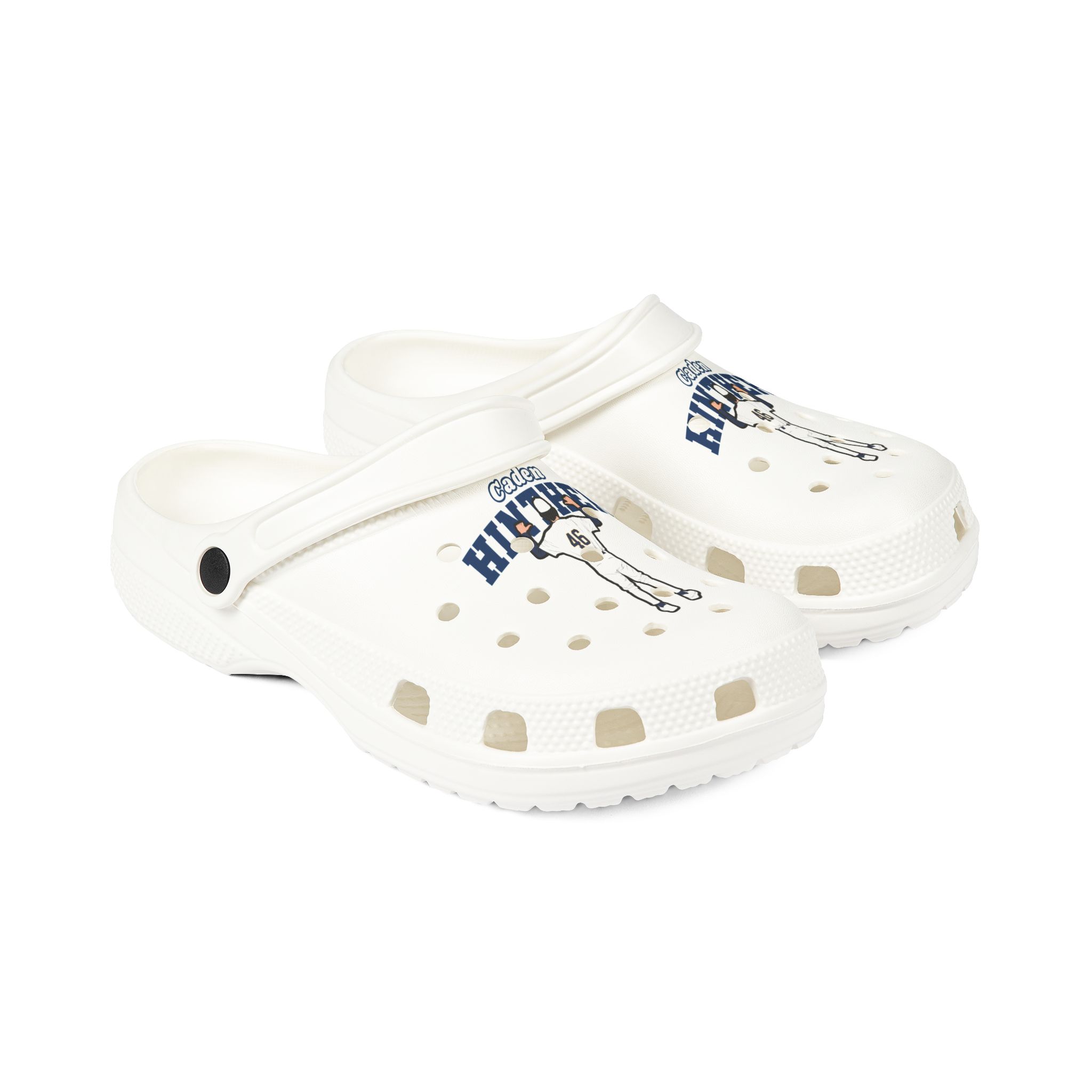 Rubber Clogs — character_name_arch in White