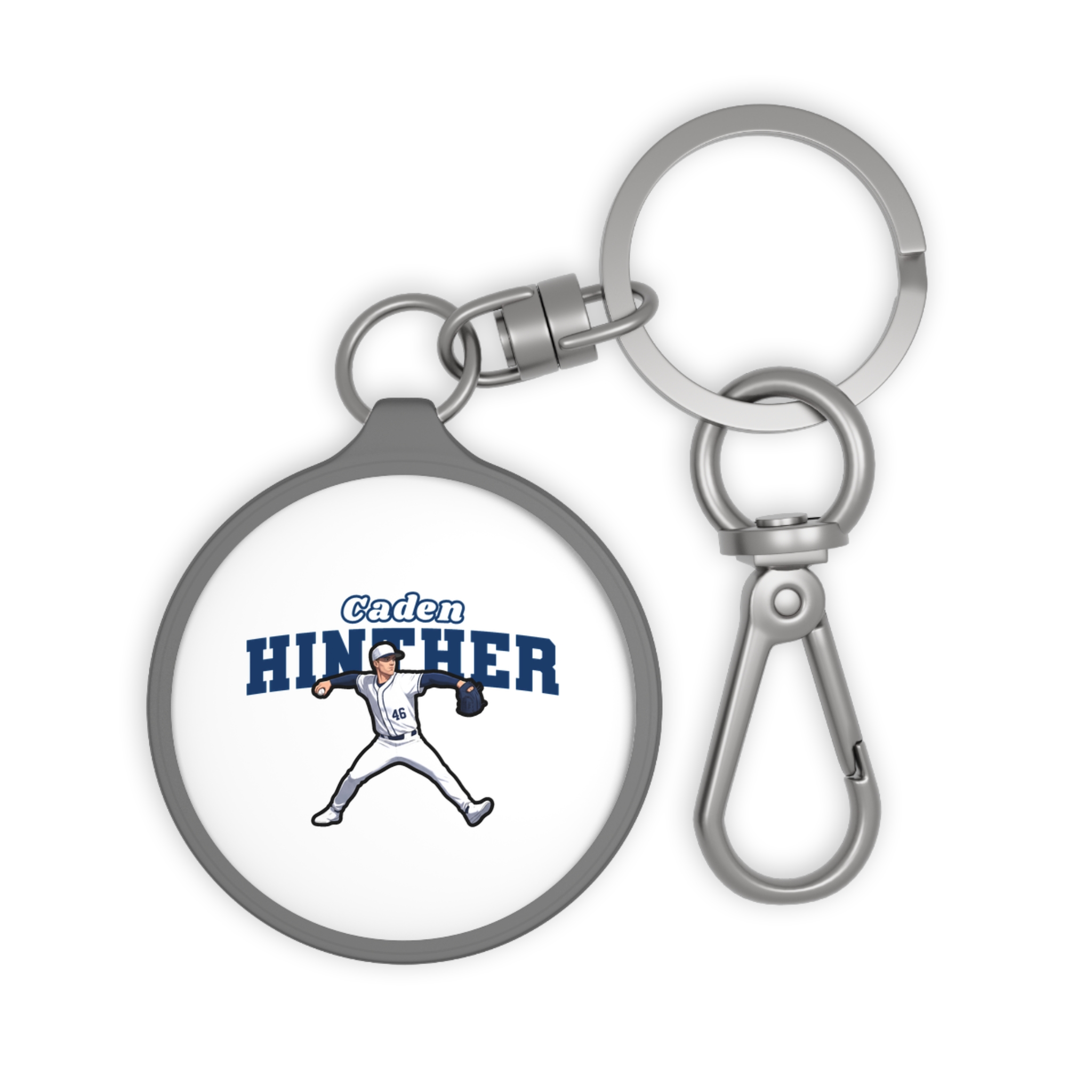 Keychain — character_name_arch in Grey