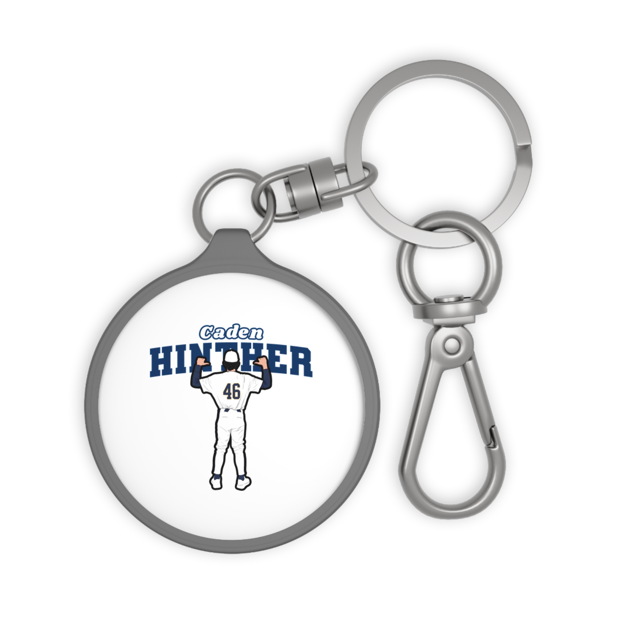 Keychain — character_name_arch in Grey