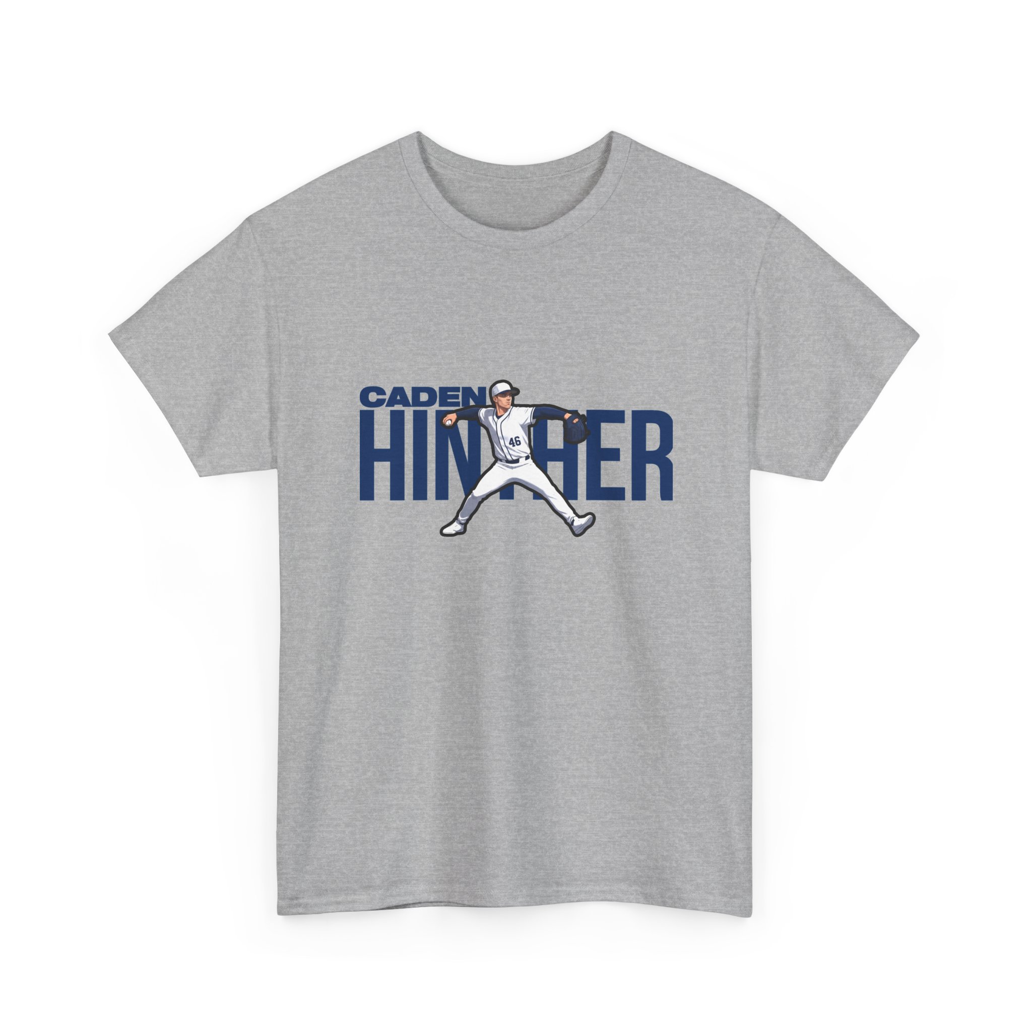 Tee — character_player_name in Grey