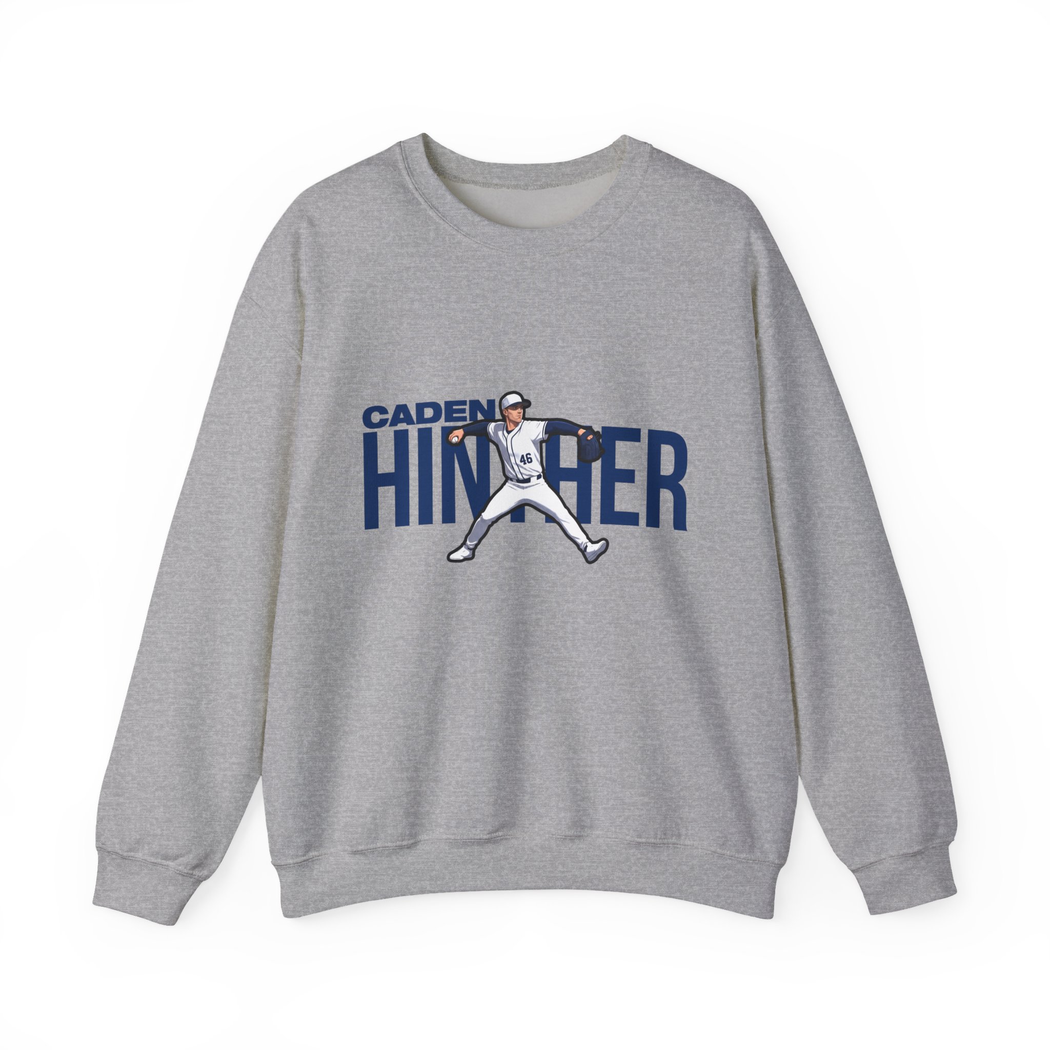 Crewneck Sweatshirt — character_player_name in Grey