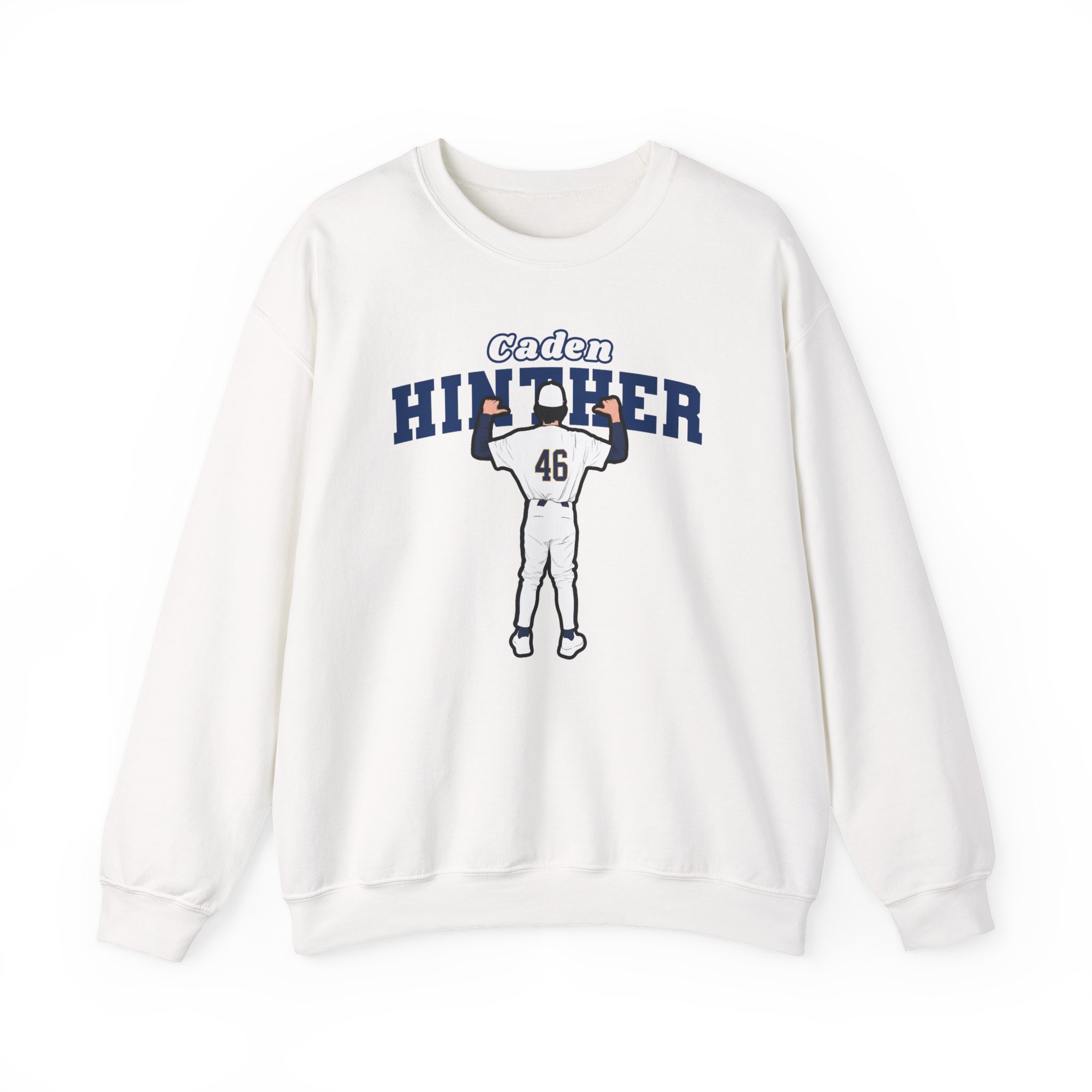Crewneck Sweatshirt — character_name_arch in White