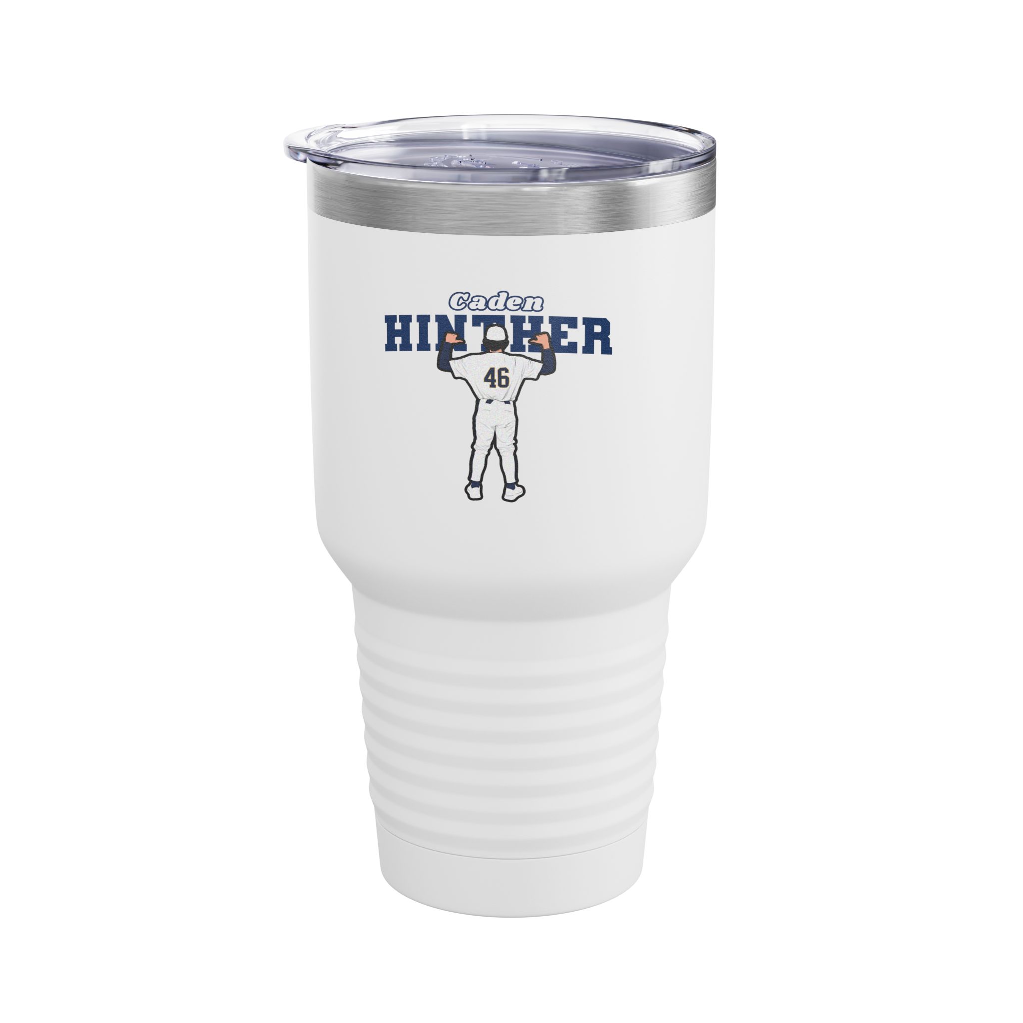 30oz Tumbler — character_name_arch in White