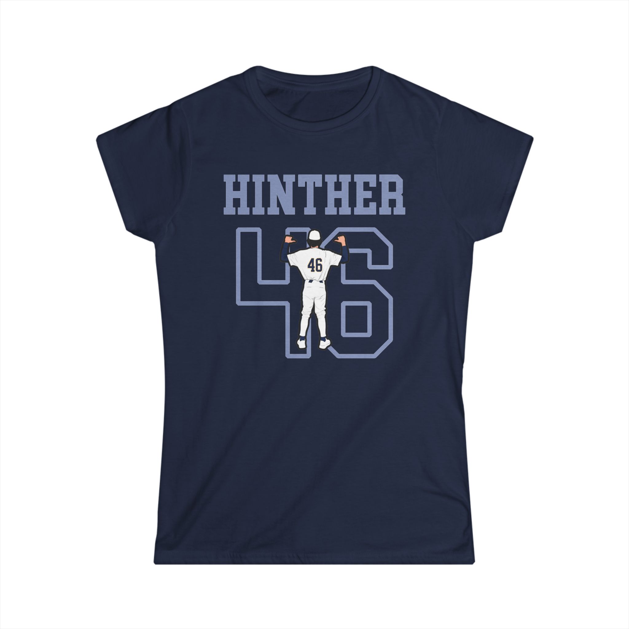 Women's Softstyle Tee — character_shirsey in Navy