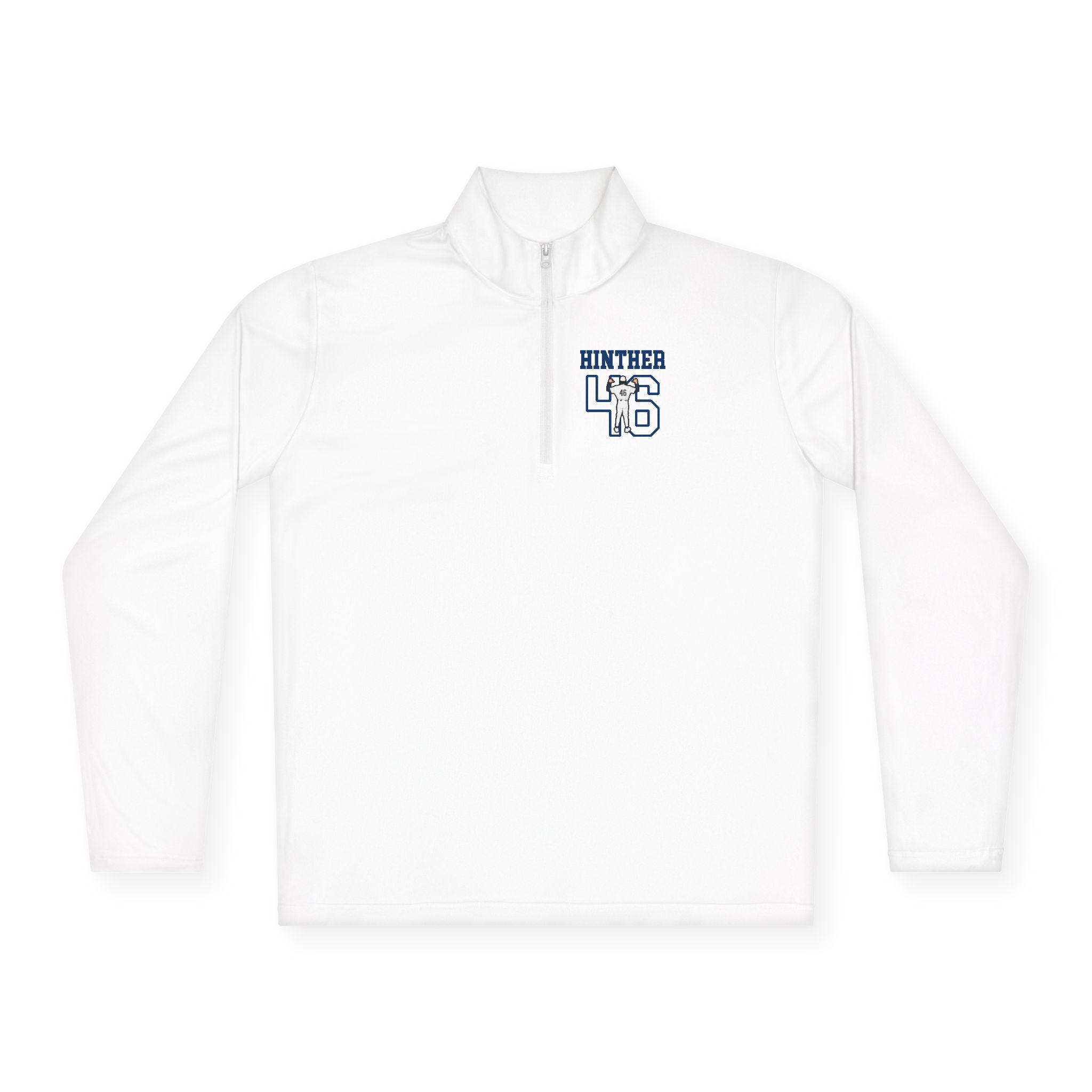 Q-Zip Pullover — character_shirsey in White