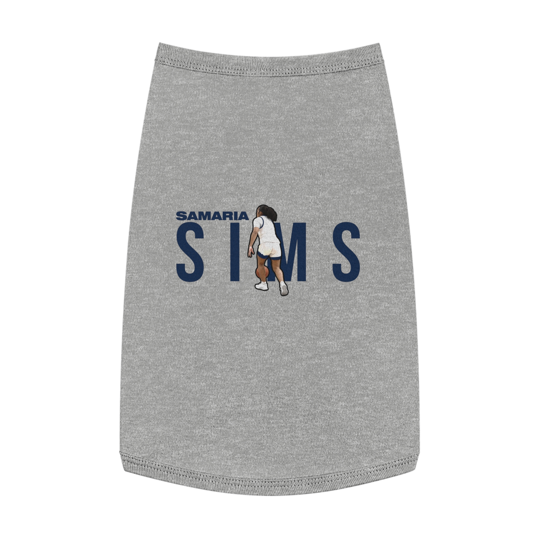 Pet Tank Top — character_player_name in White