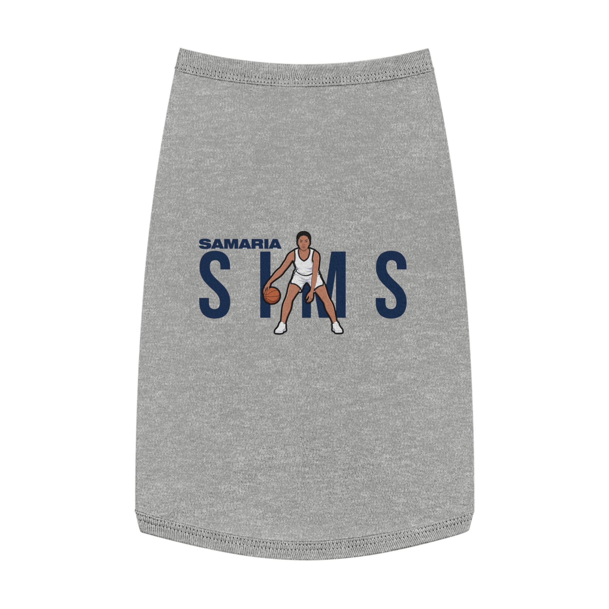 Pet Tank Top — character_player_name in White