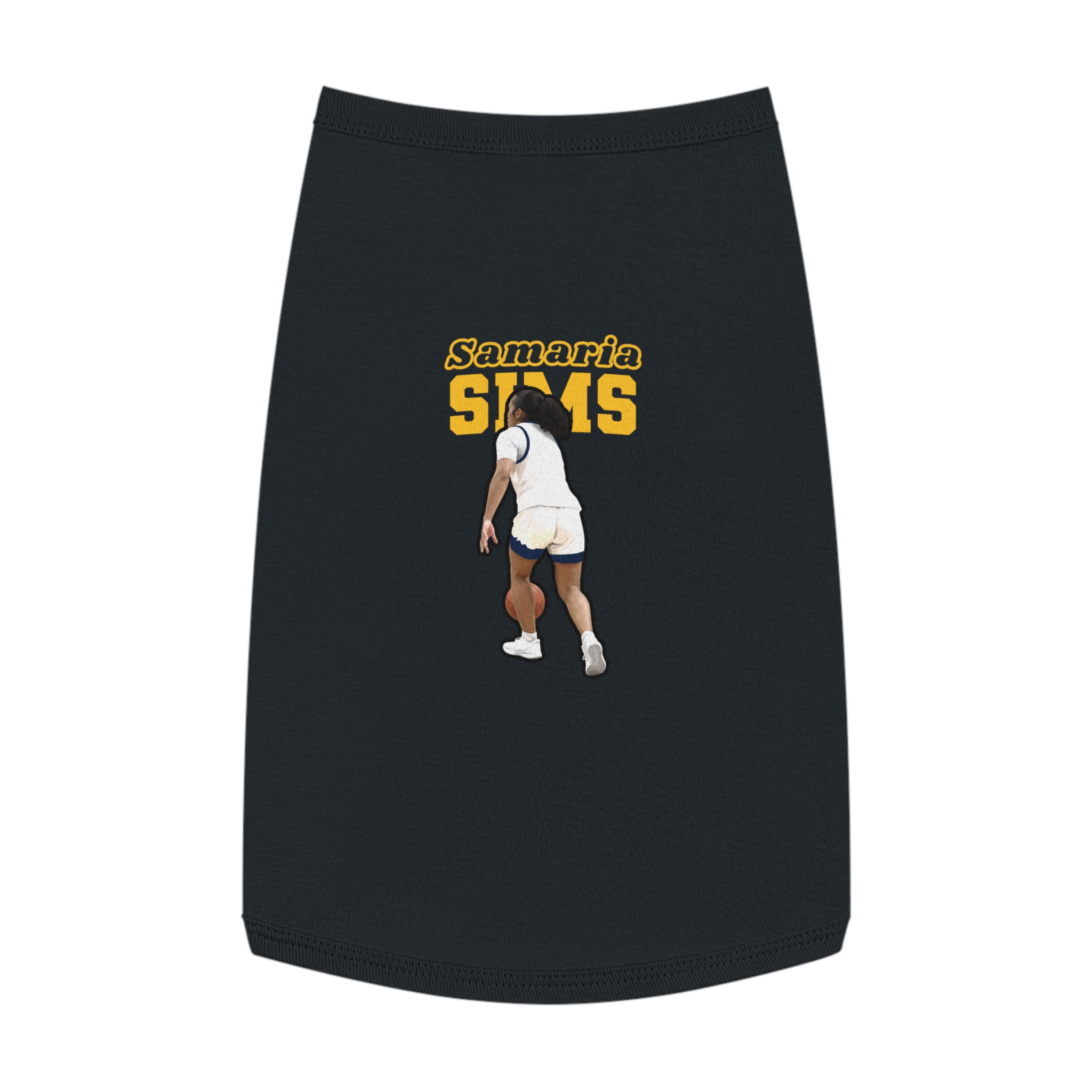 Pet Tank Top — character_name_arch in Black