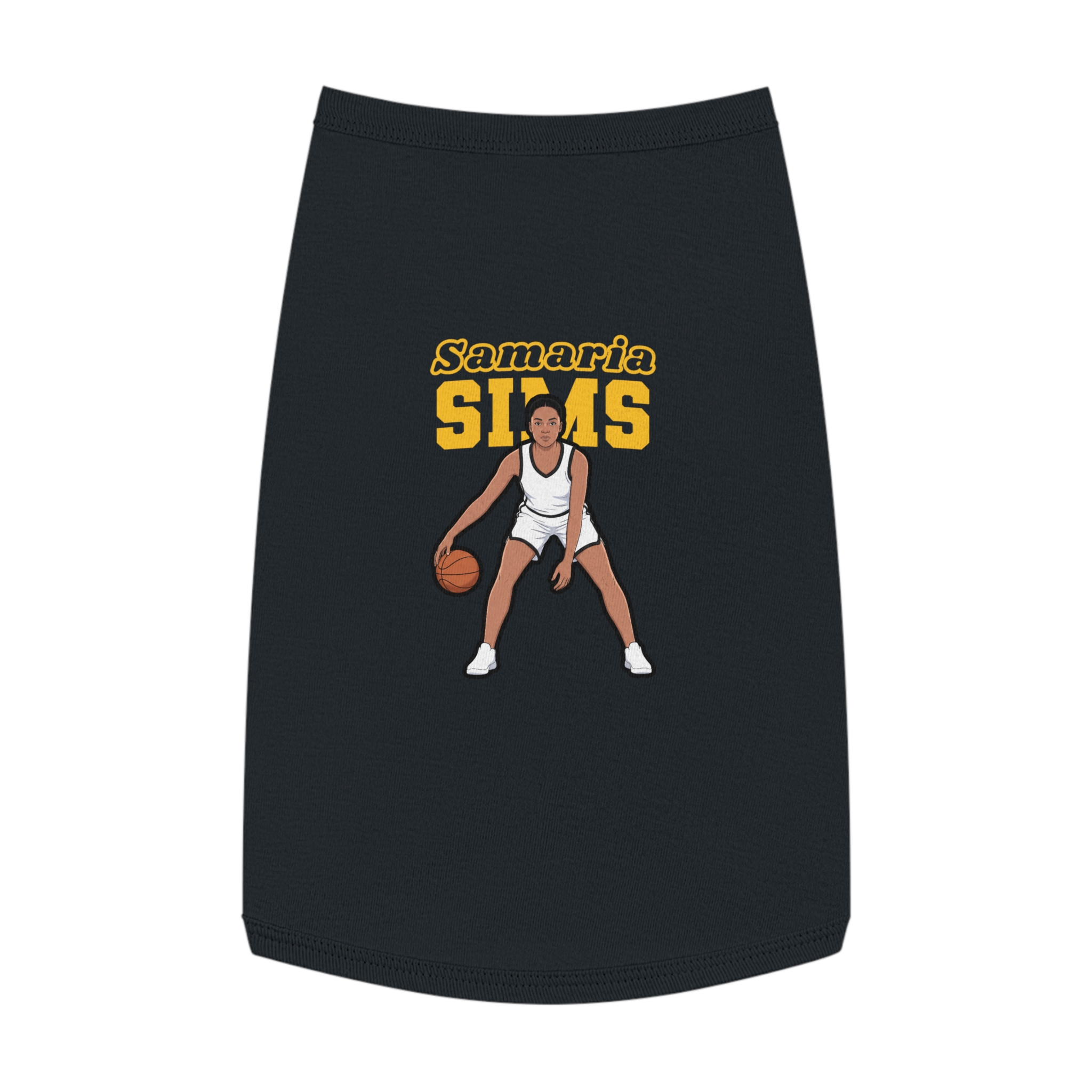 Pet Tank Top — character_name_arch in Black
