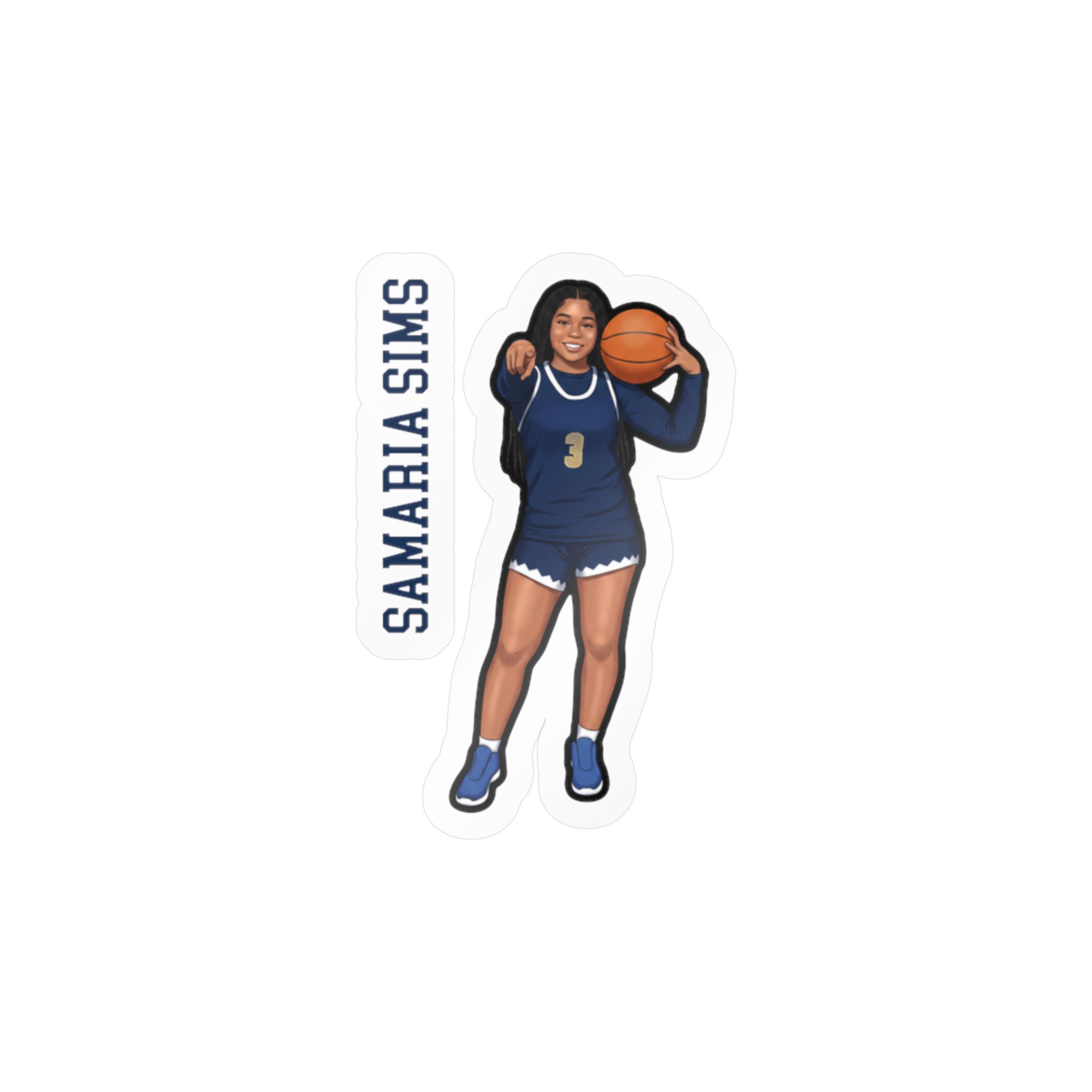 Vinyl Sticker — character_name_vertical in Classic