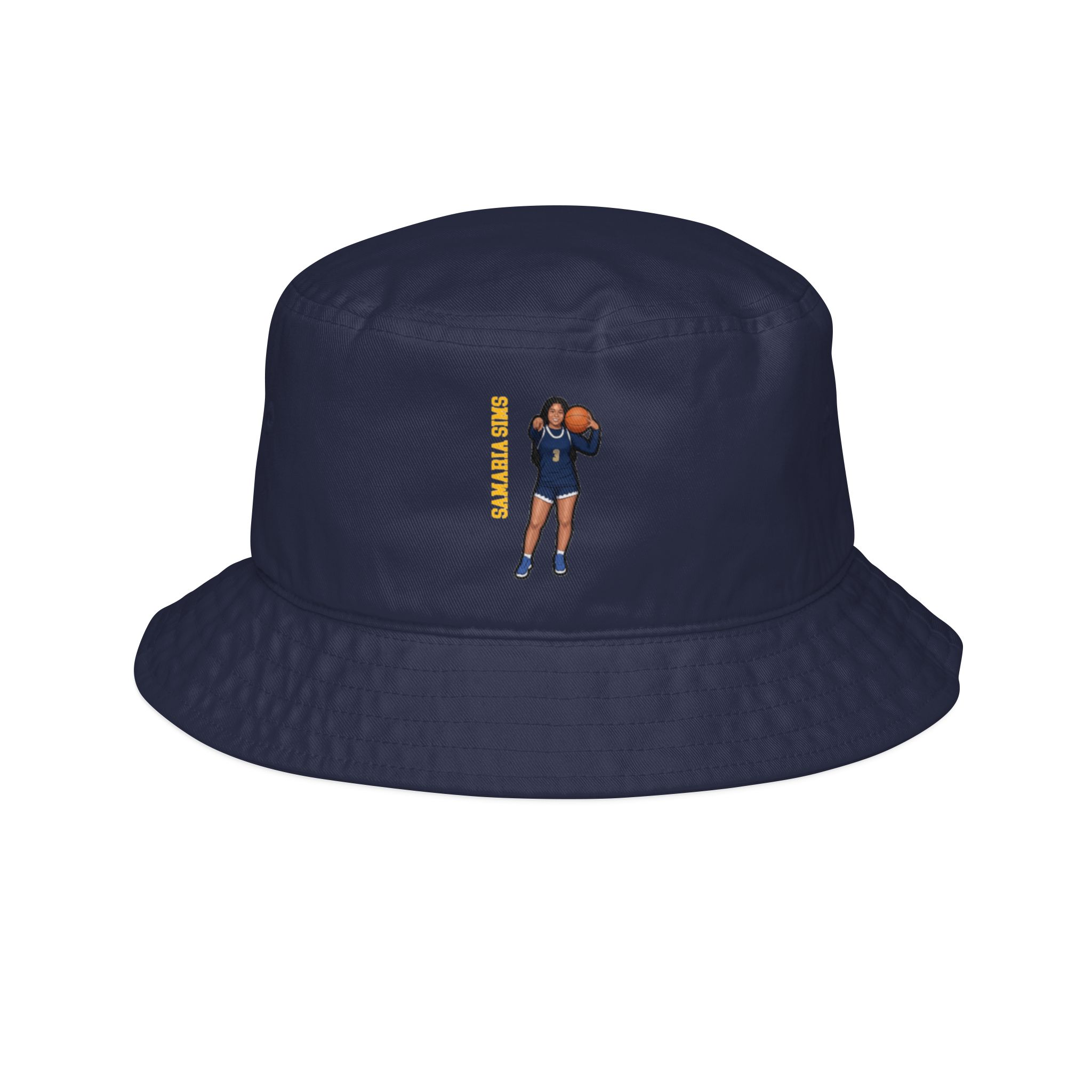 Bucket Hat — character_name_vertical in Navy
