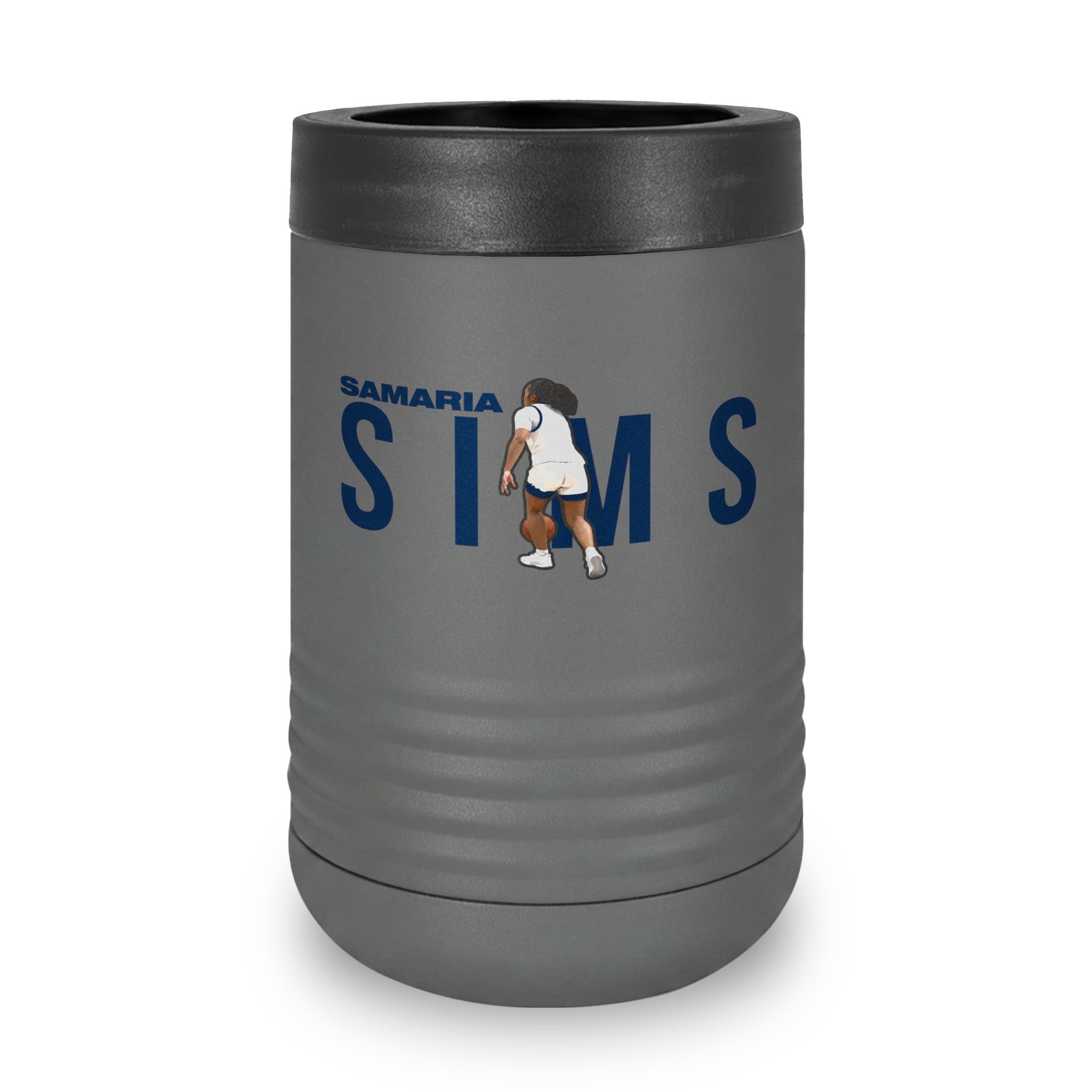 Stainless Can Cooler — character_player_name in Grey