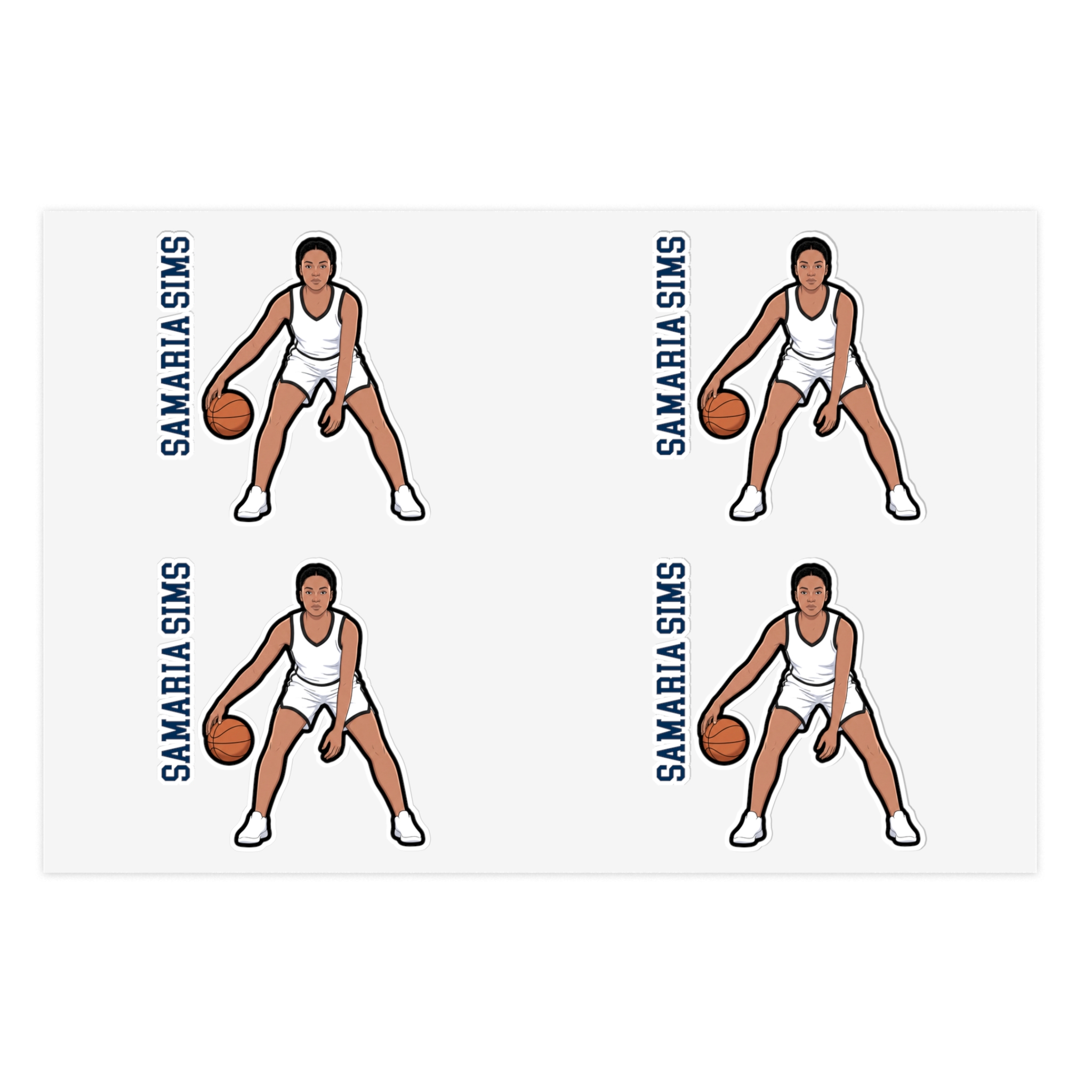 Sticker Sheet — character_name_vertical in Classic