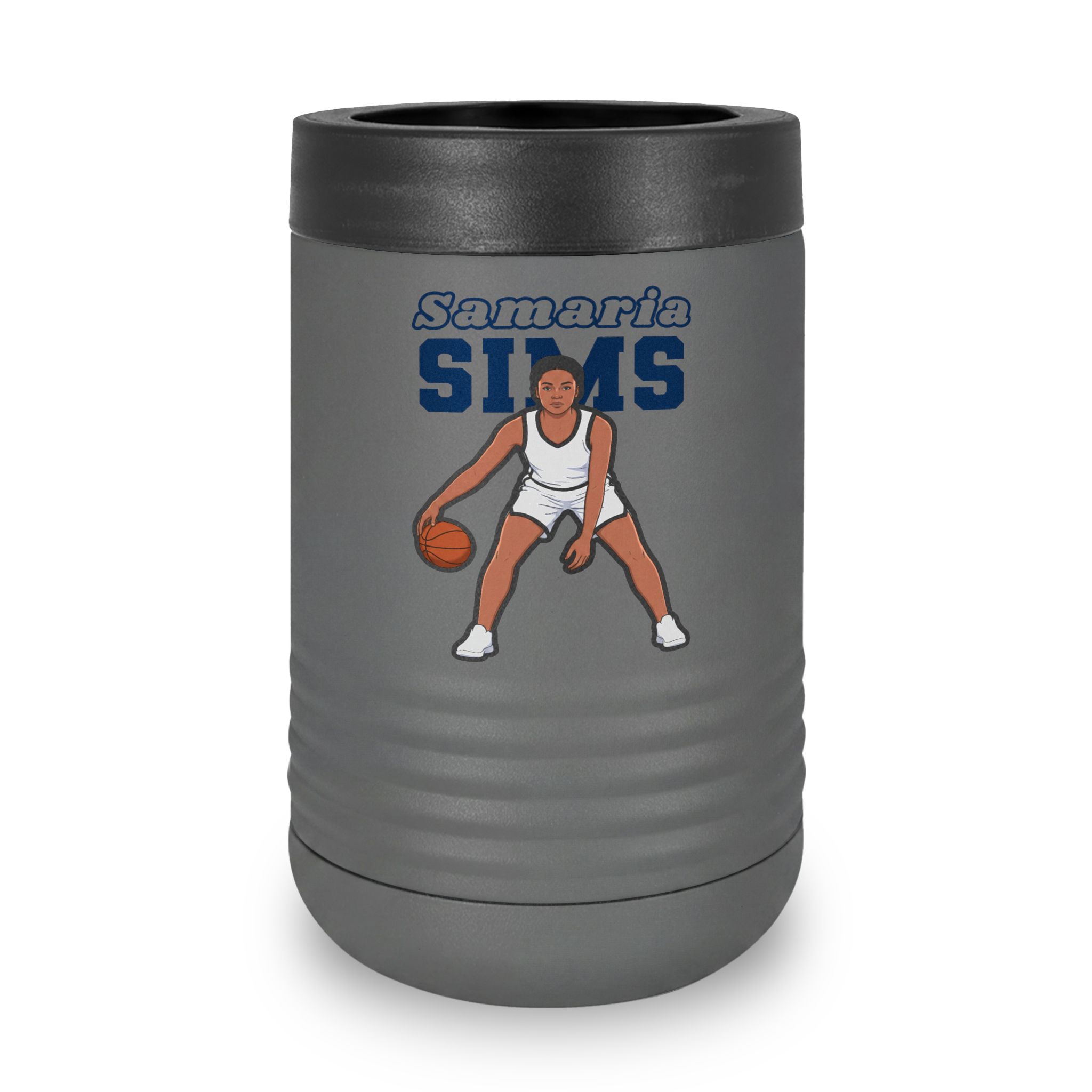 Stainless Can Cooler — character_name_arch in Grey