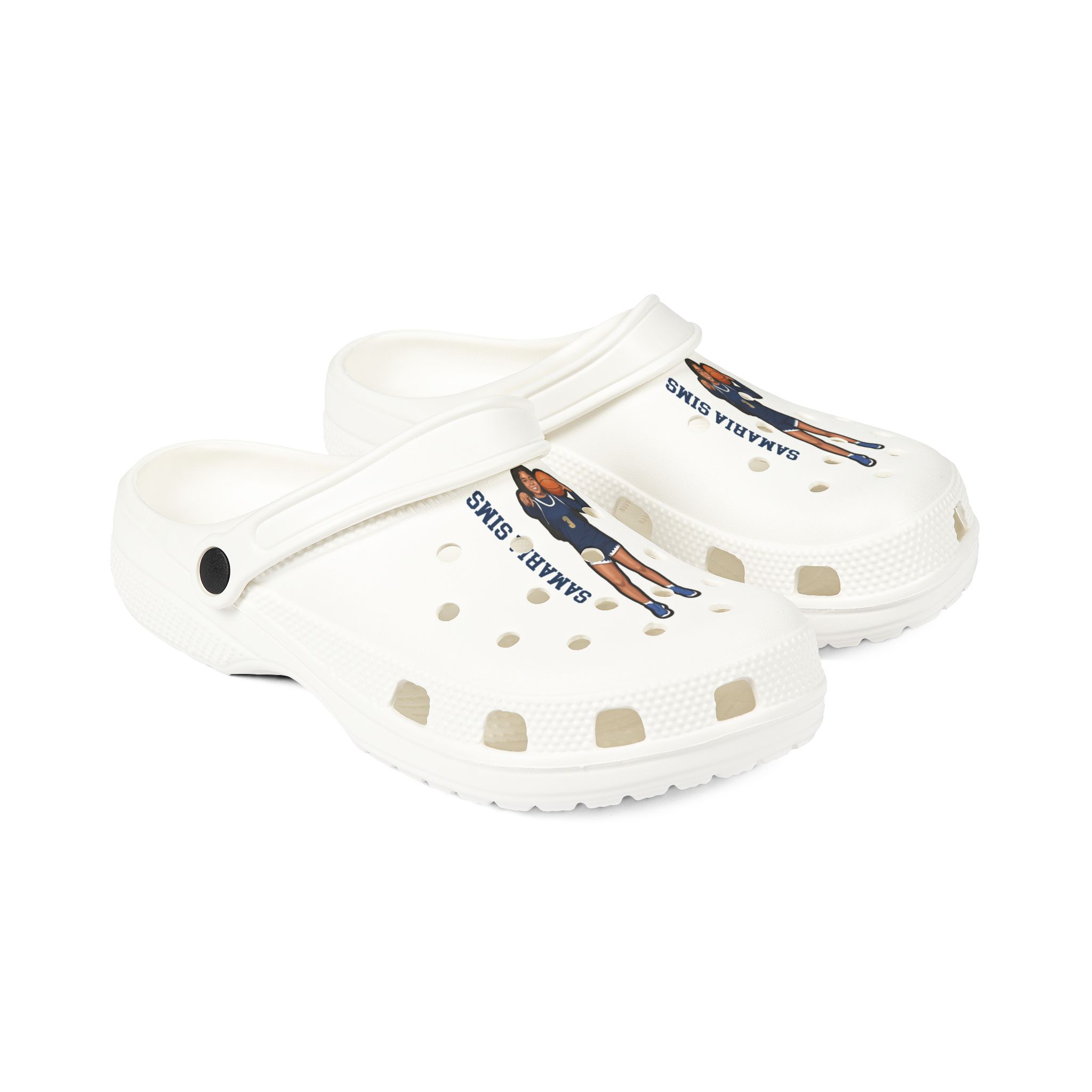 Rubber Clogs — character_name_vertical in White