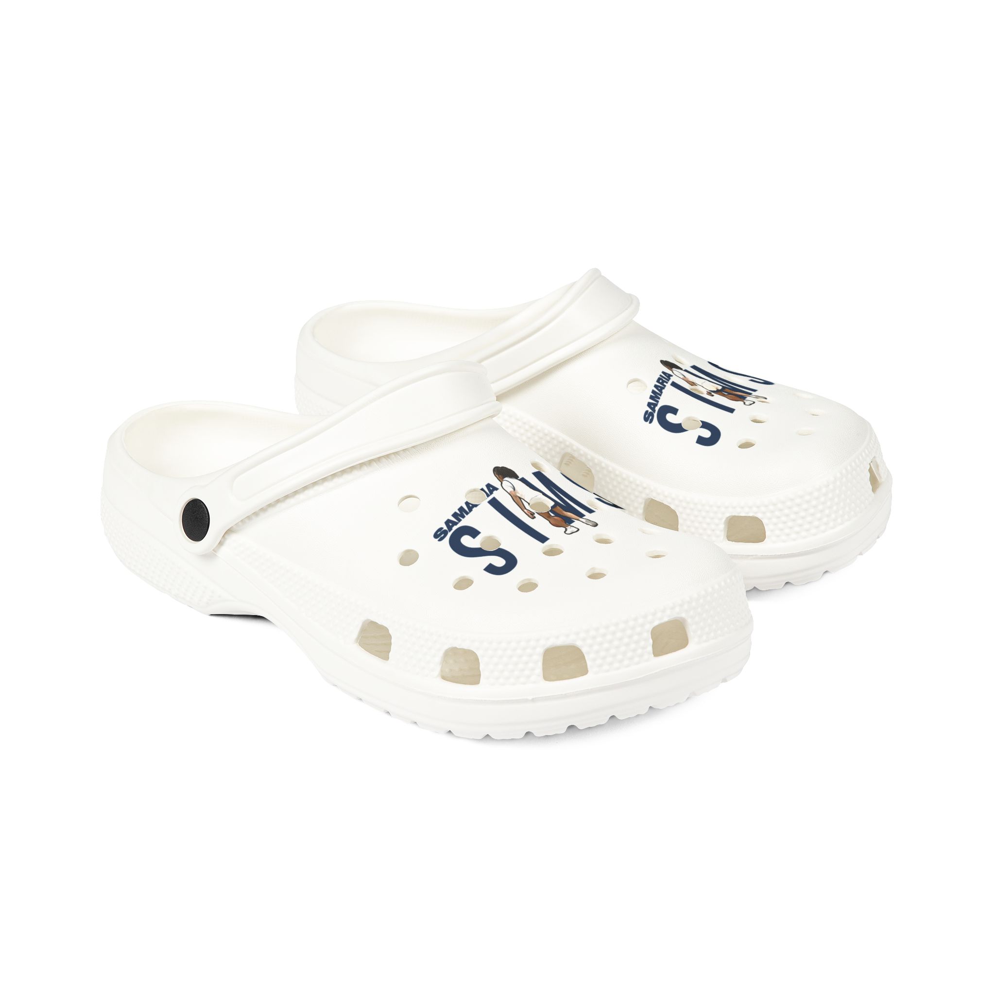 Rubber Clogs — character_player_name in White