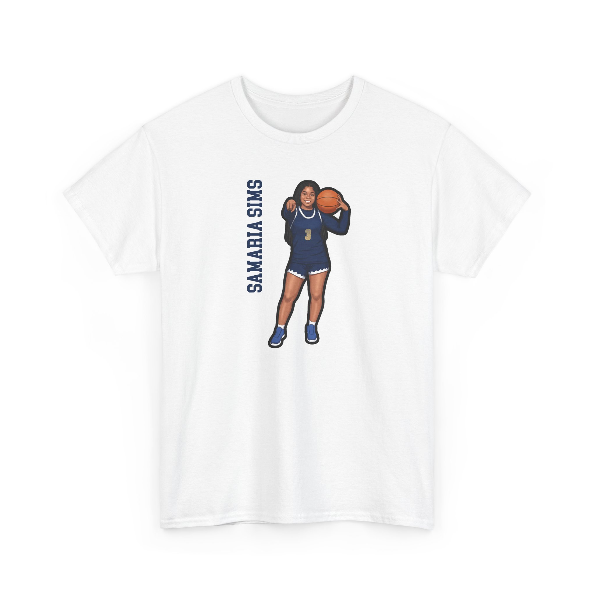 Tee — character_name_vertical in White