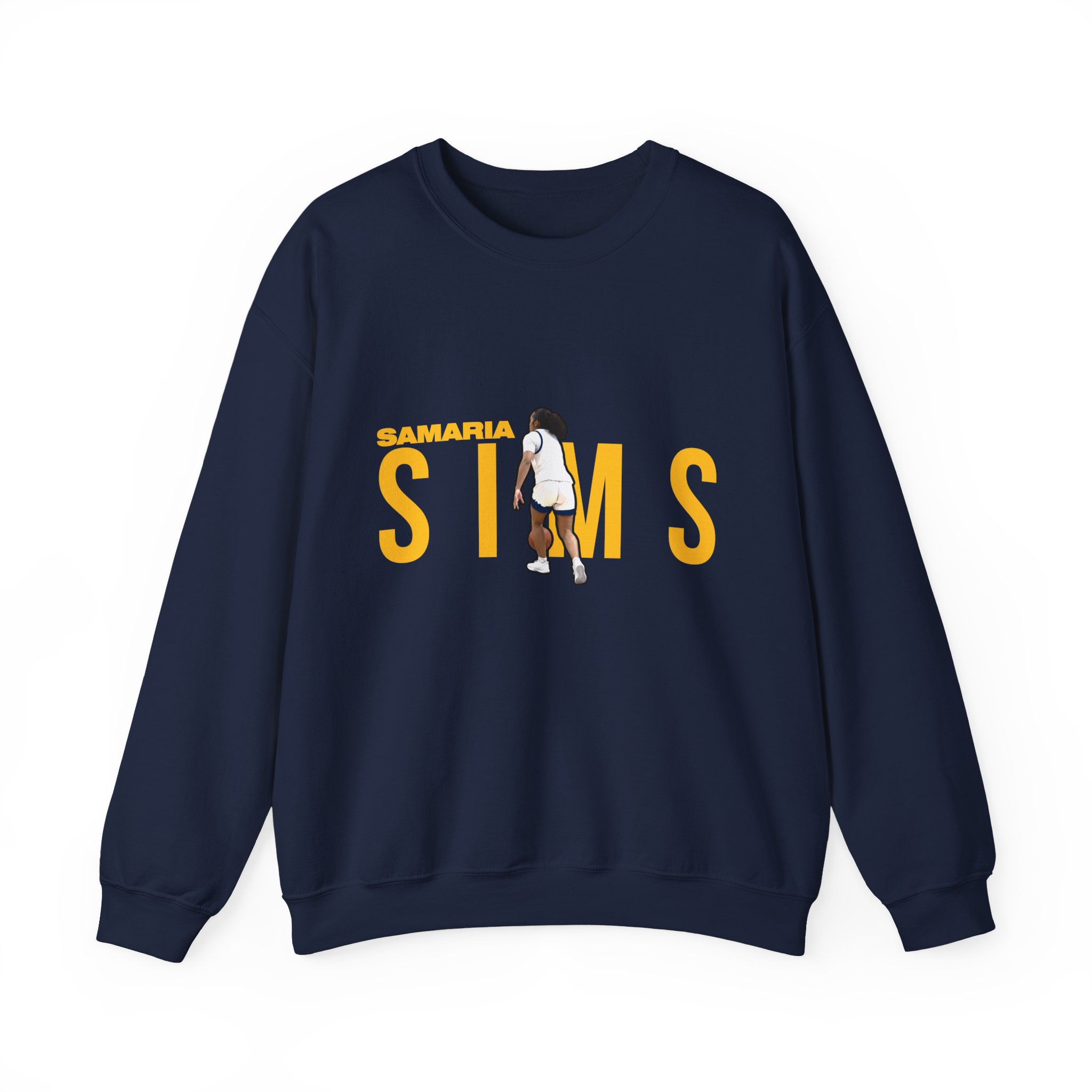 Crewneck Sweatshirt — character_player_name in Navy