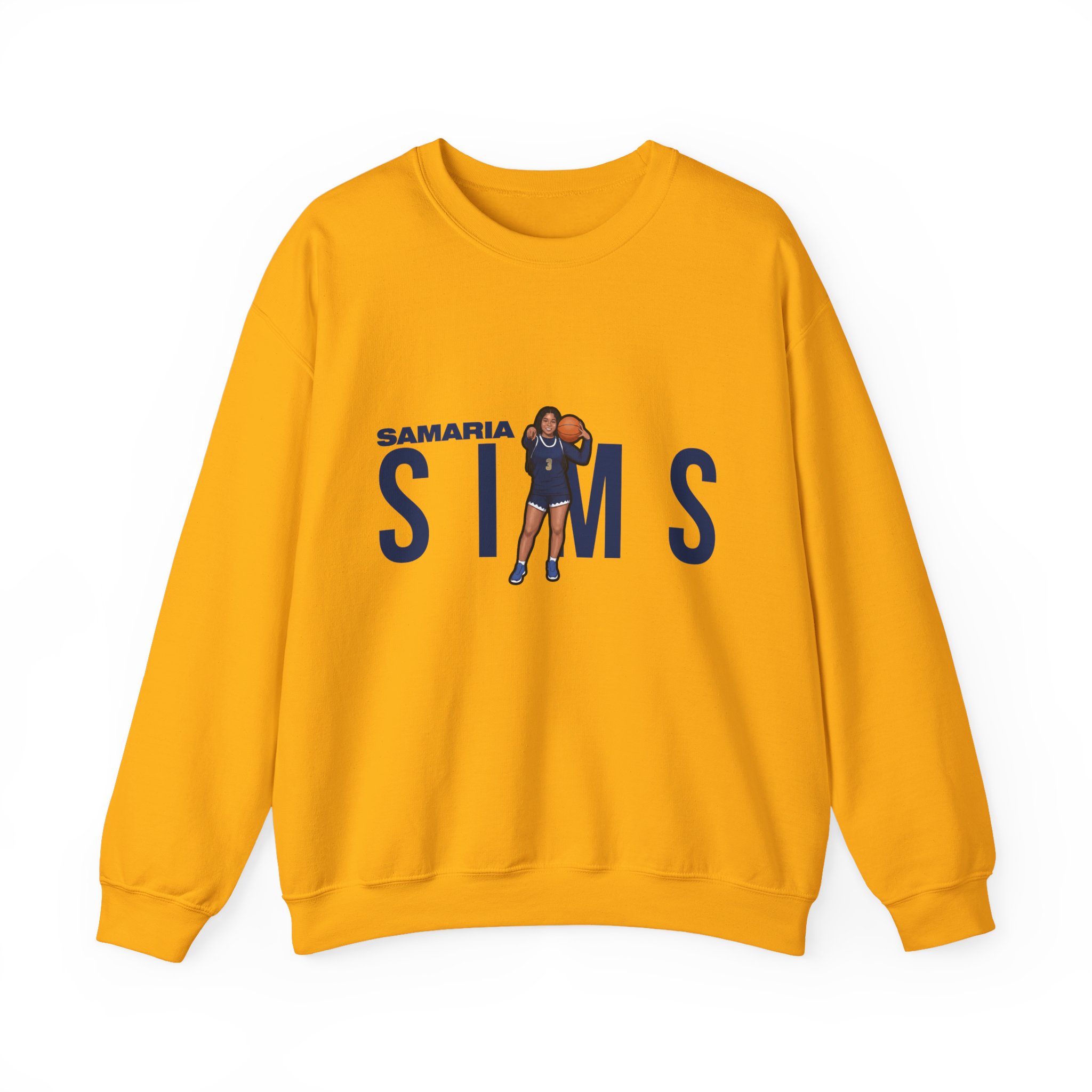Crewneck Sweatshirt — character_player_name in Gold