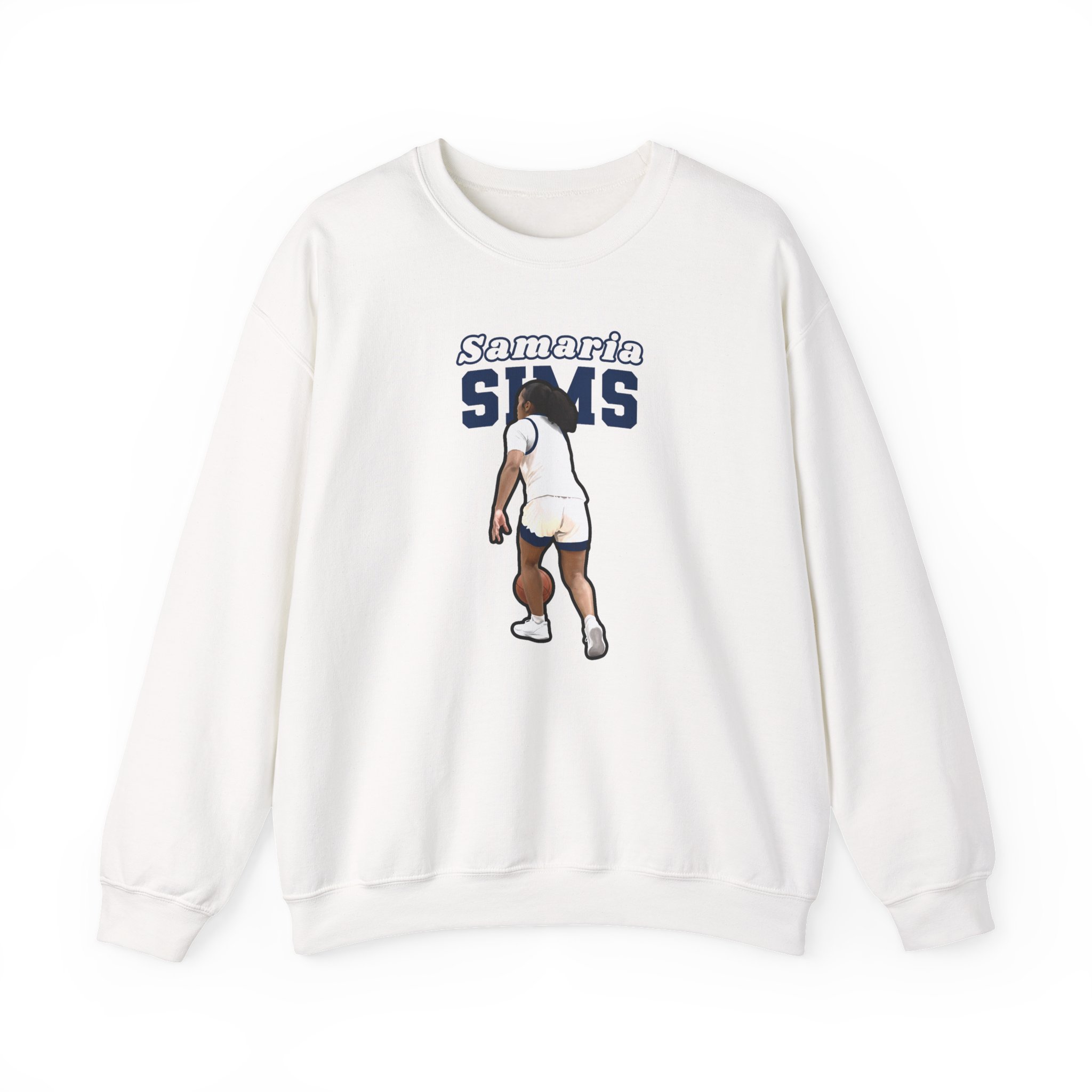 Crewneck Sweatshirt — character_name_arch in White