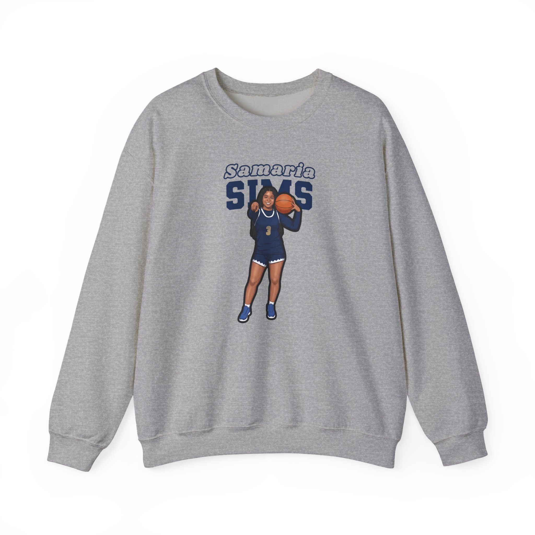 Crewneck Sweatshirt — character_name_arch in Grey