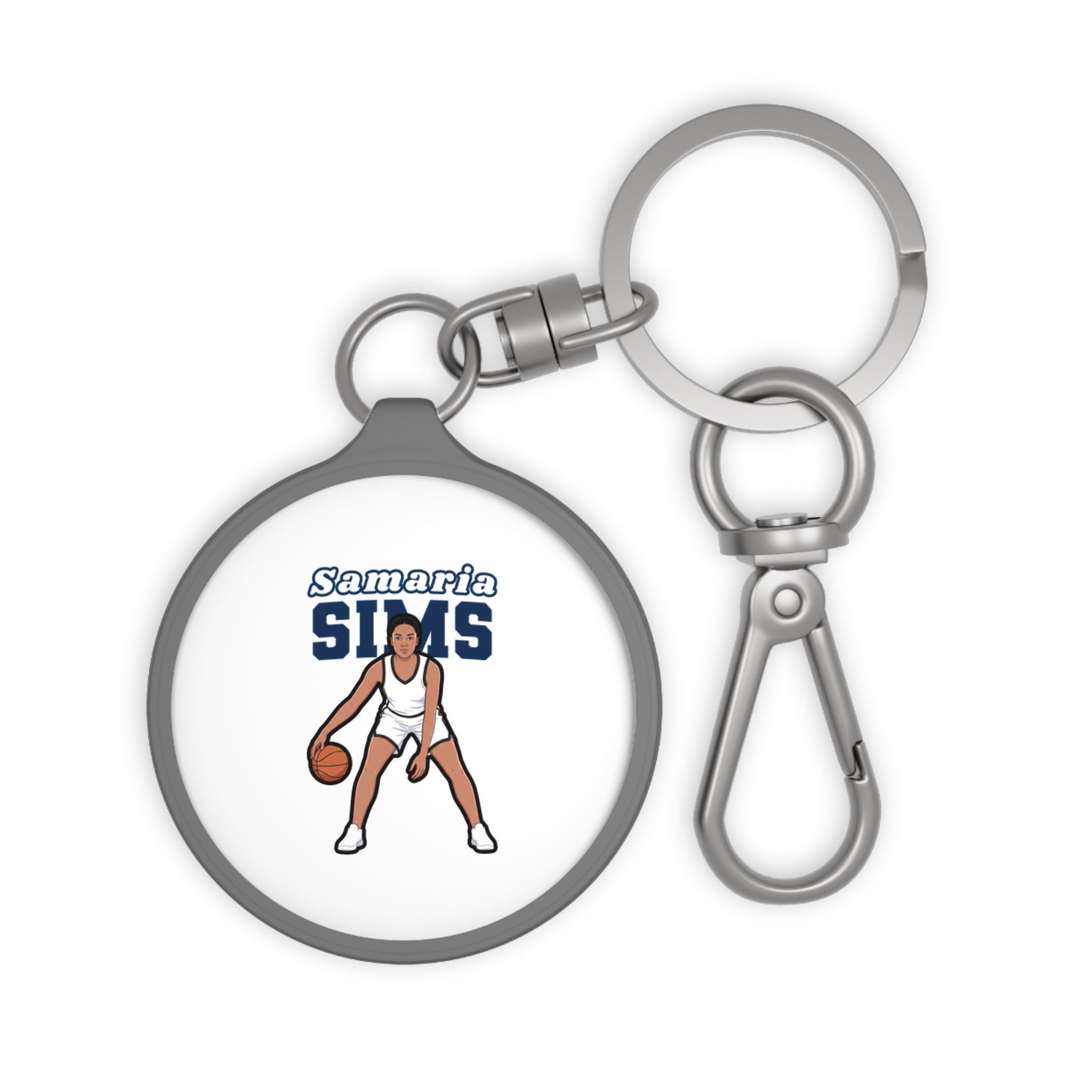 Keychain — character_name_arch in Grey