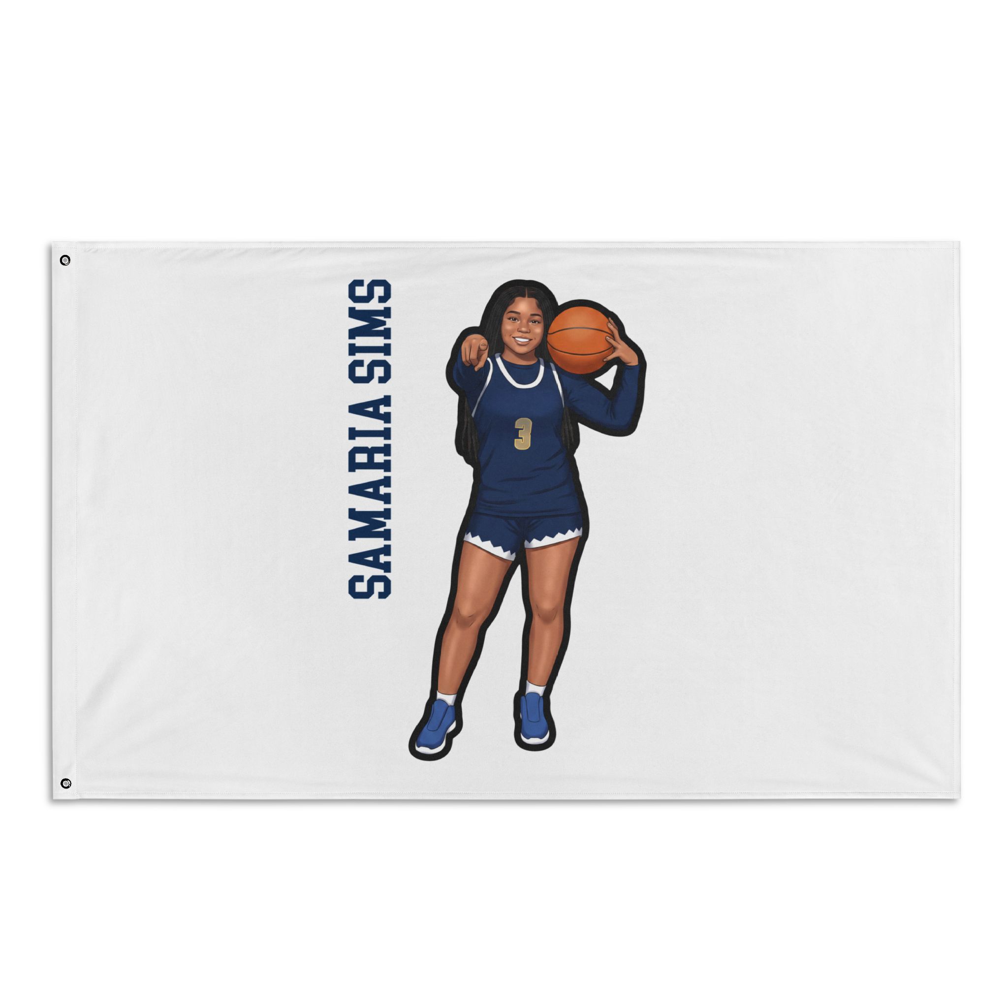 Flag (35 × 56 in) — character_name_vertical in Classic