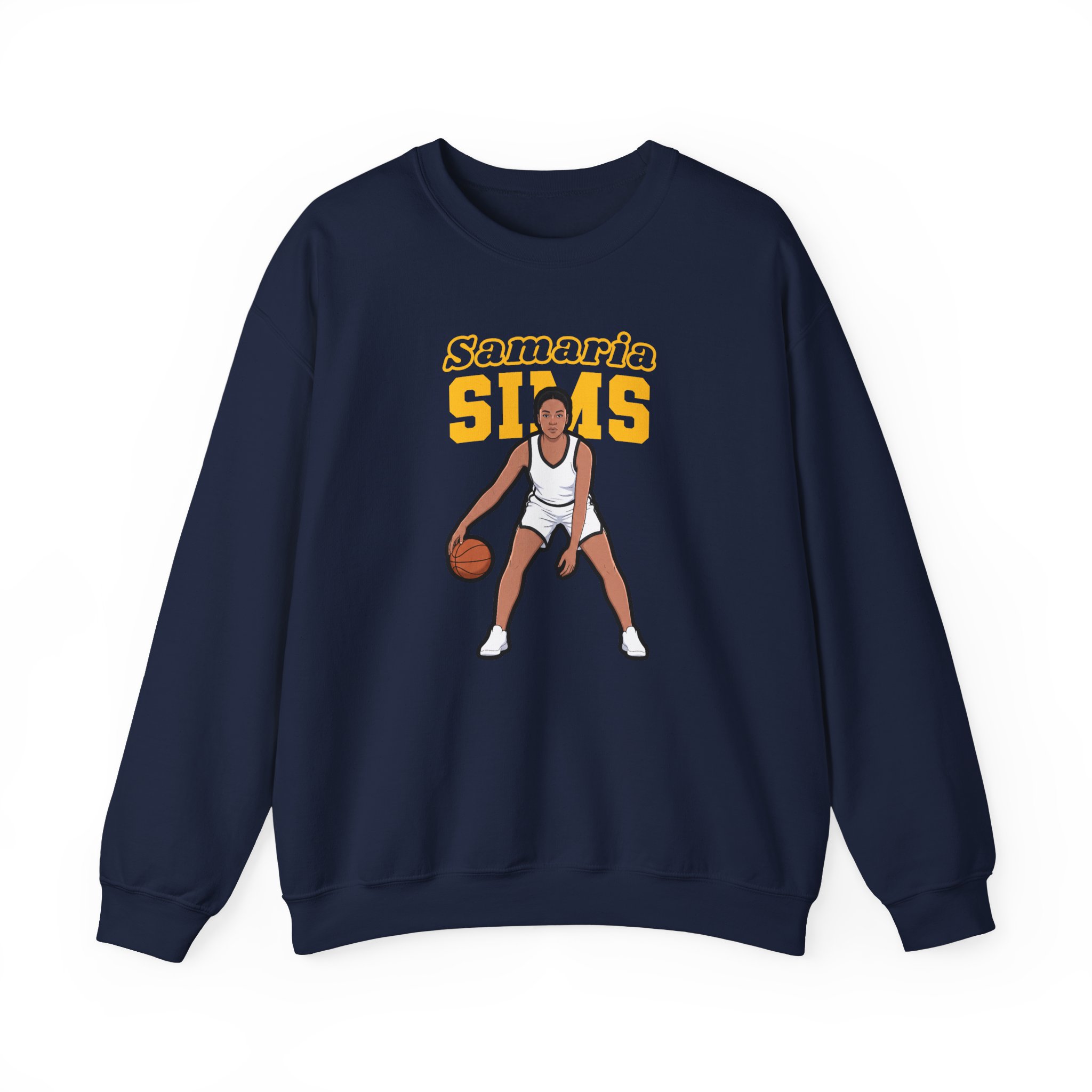 Crewneck Sweatshirt — character_name_arch in Navy