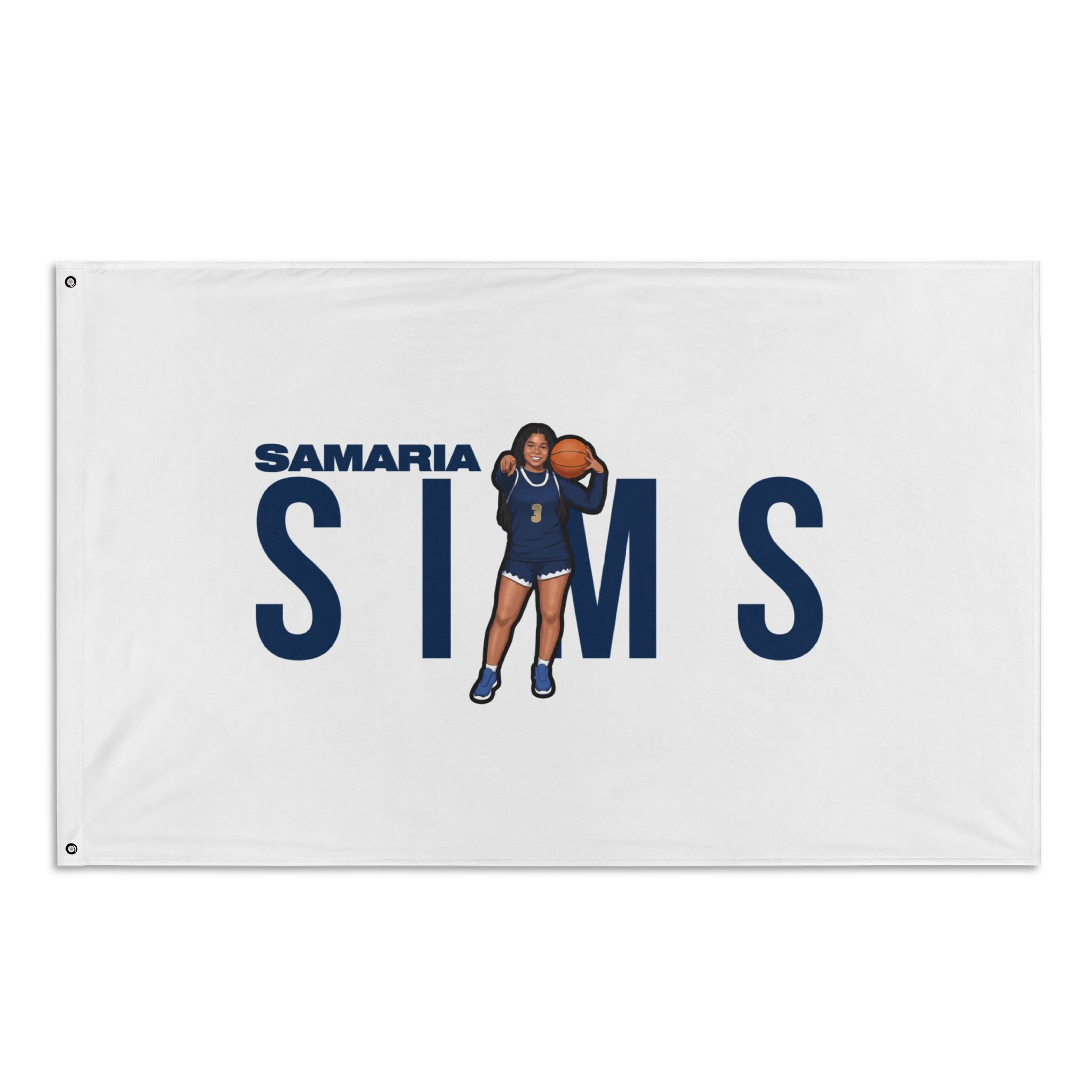 Flag (35 × 56 in) — character_player_name in Classic