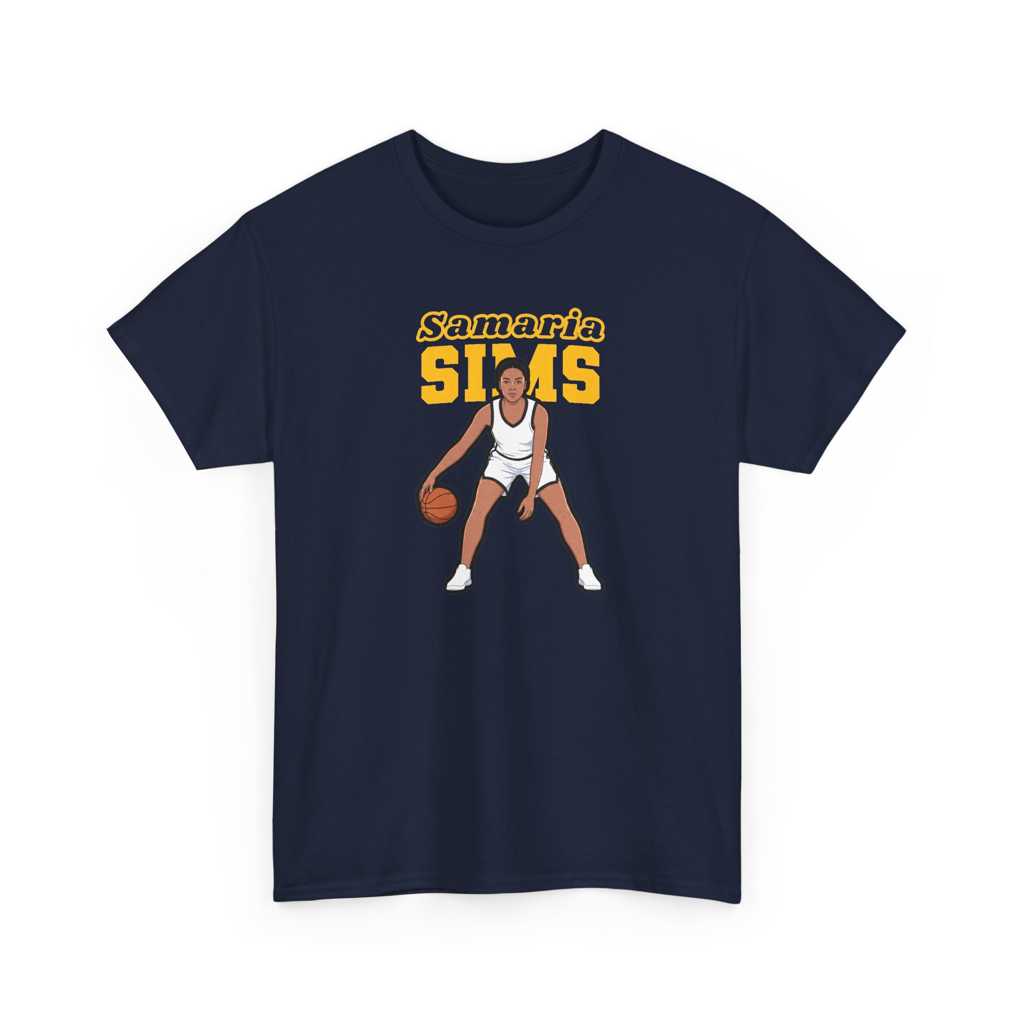 Tee — character_name_arch in Navy