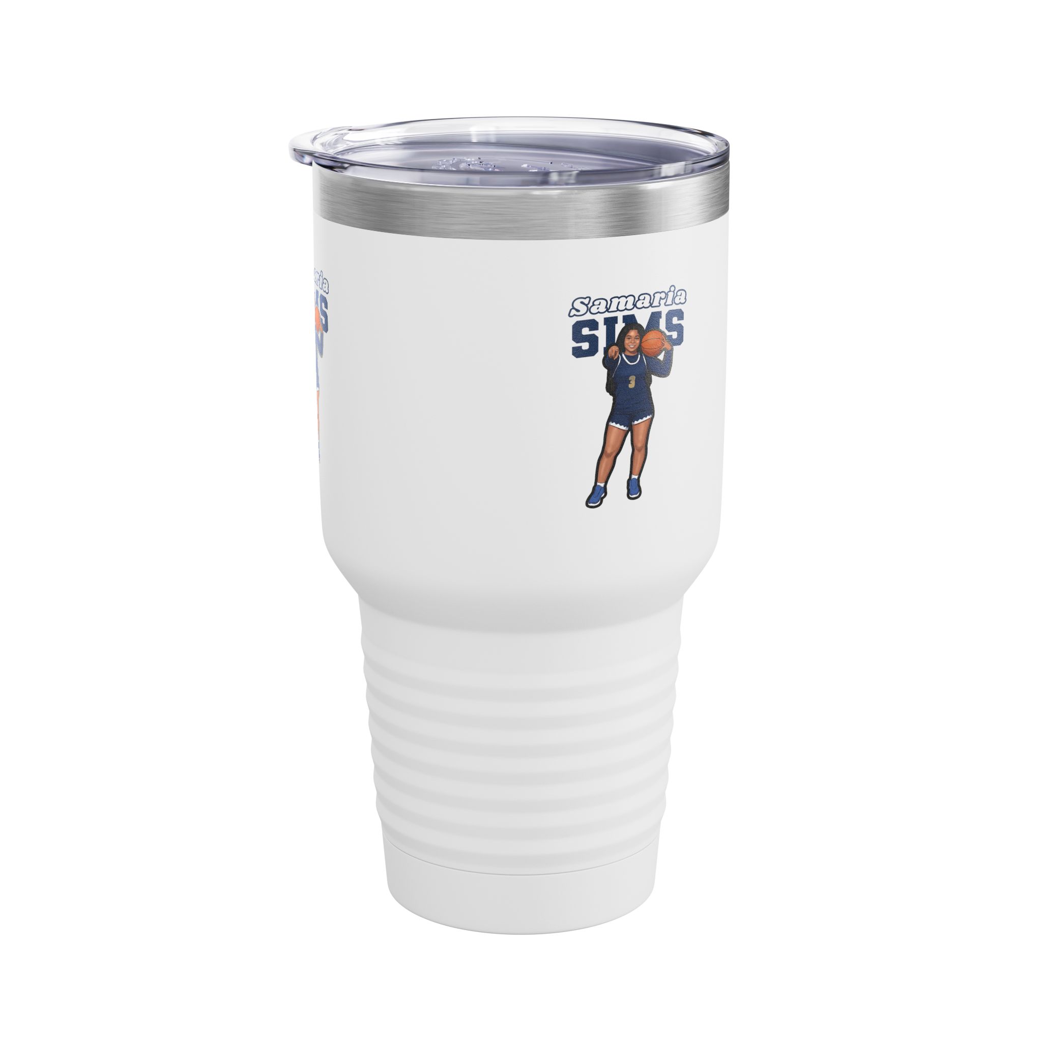 30oz Tumbler — character_name_arch in White