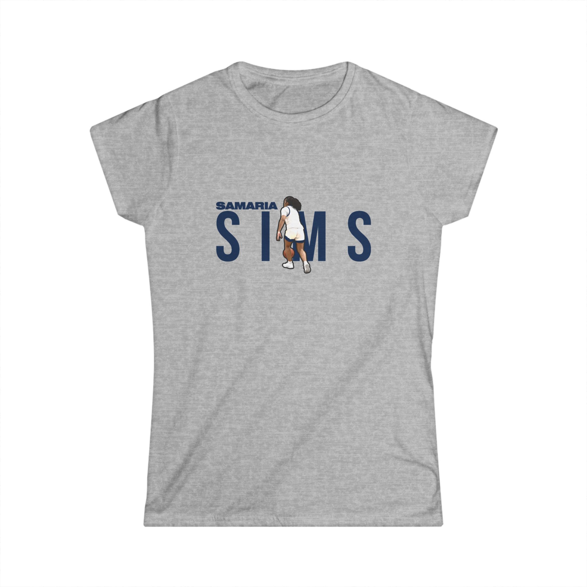 Women's Softstyle Tee — character_player_name in Grey