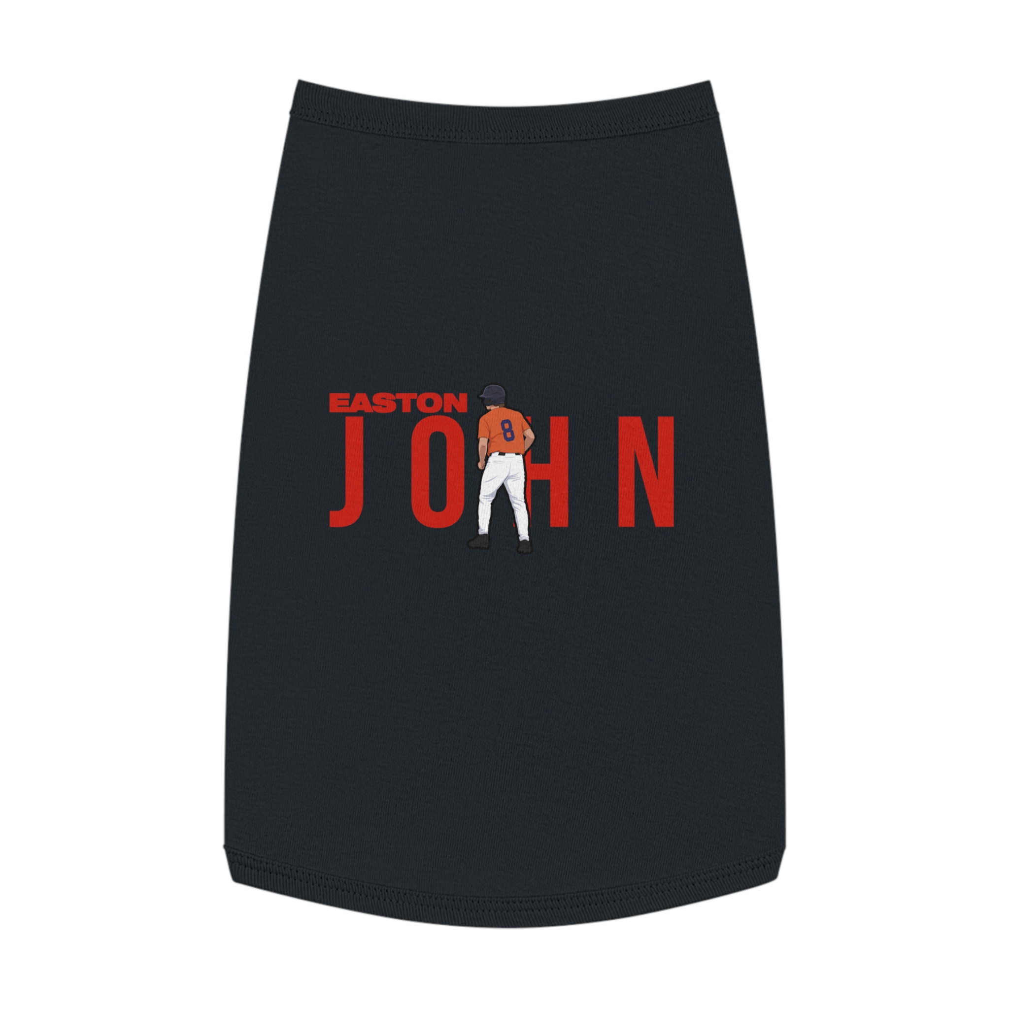 Pet Tank Top — character_player_name in Black