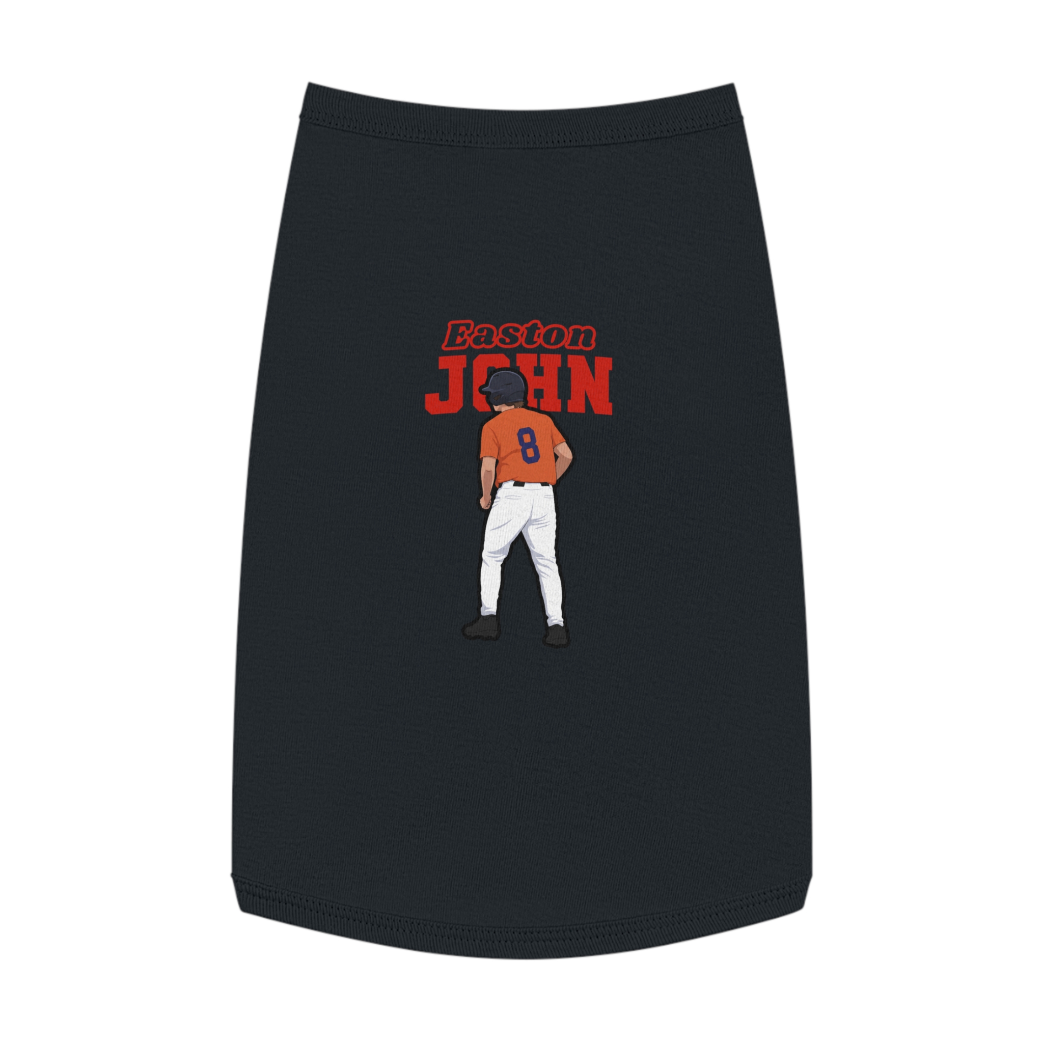 Pet Tank Top — character_name_arch in Black
