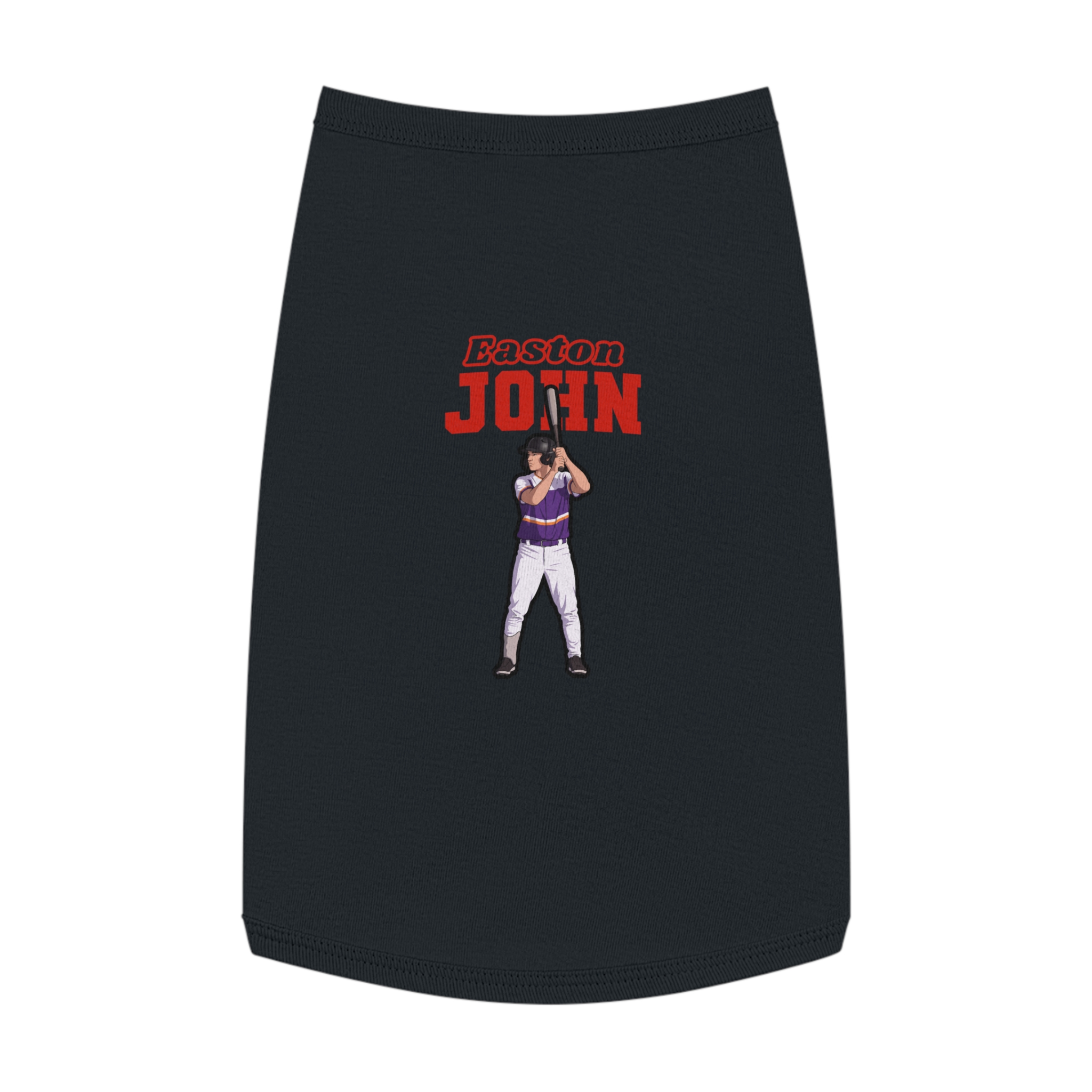 Pet Tank Top — character_name_arch in Black